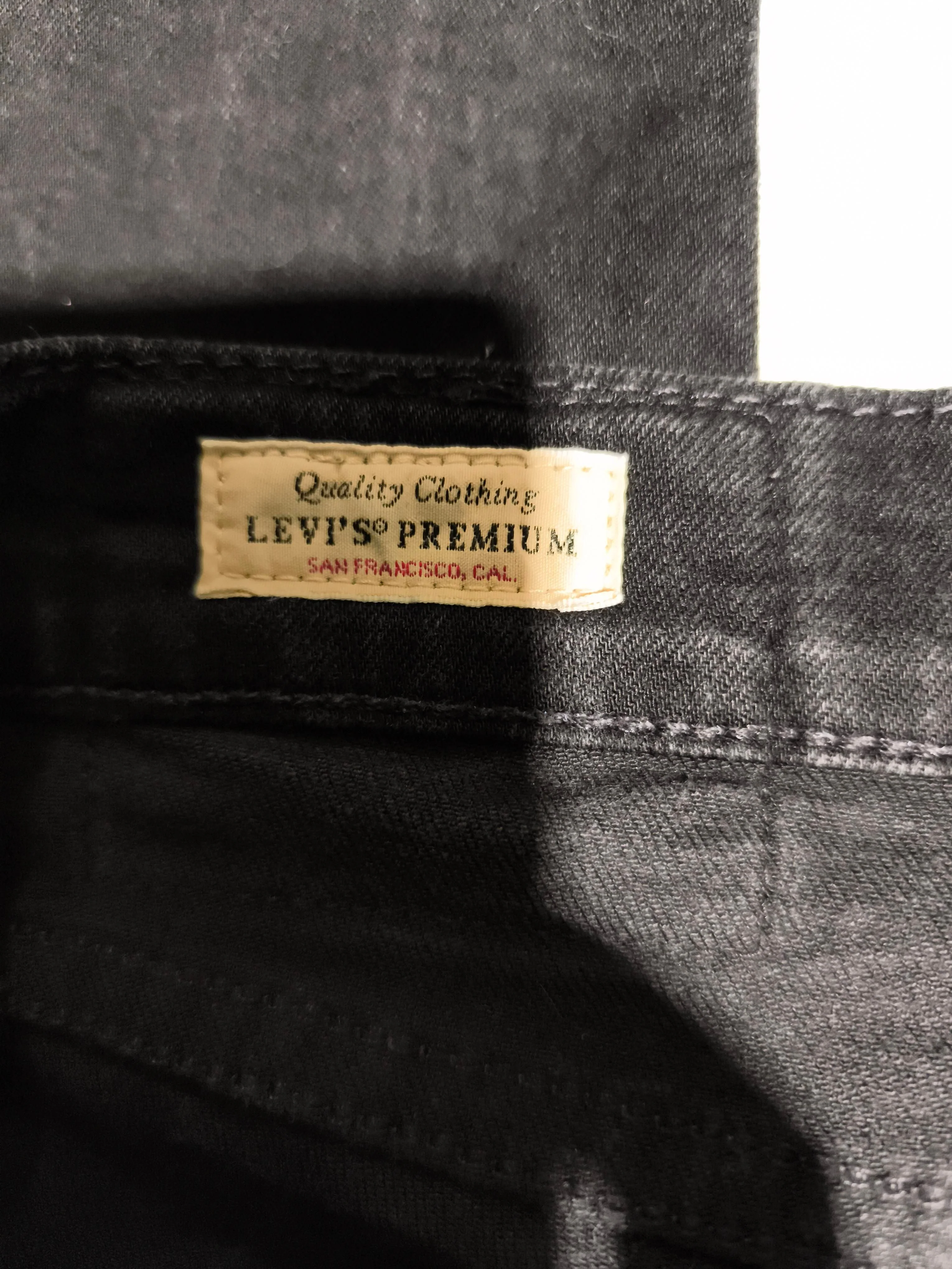 Levi’s Men's Jeans W 30 in; L 32 in Black Cotton with Elastane Straight - Image 6