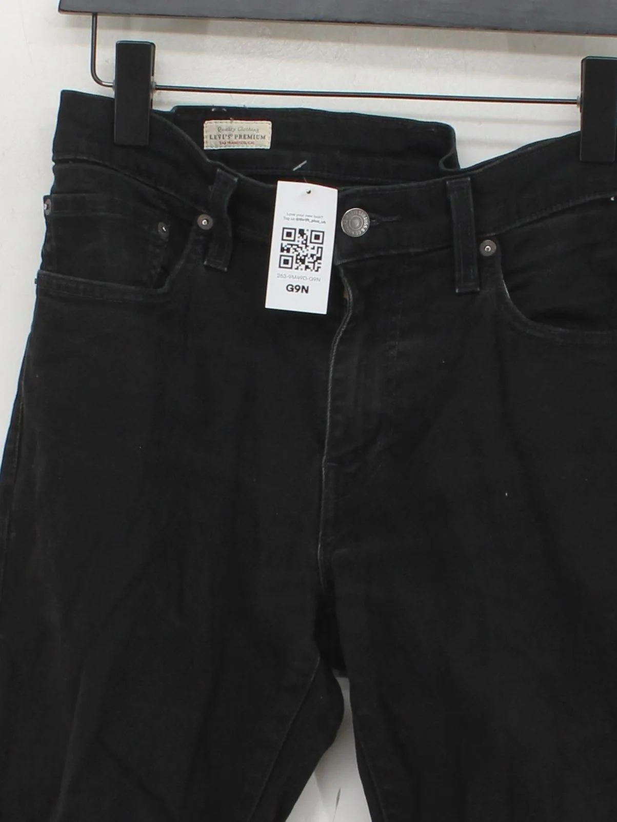 Levi’s Men's Jeans W 31 in Black Cotton with Elastane Straight - Image 3