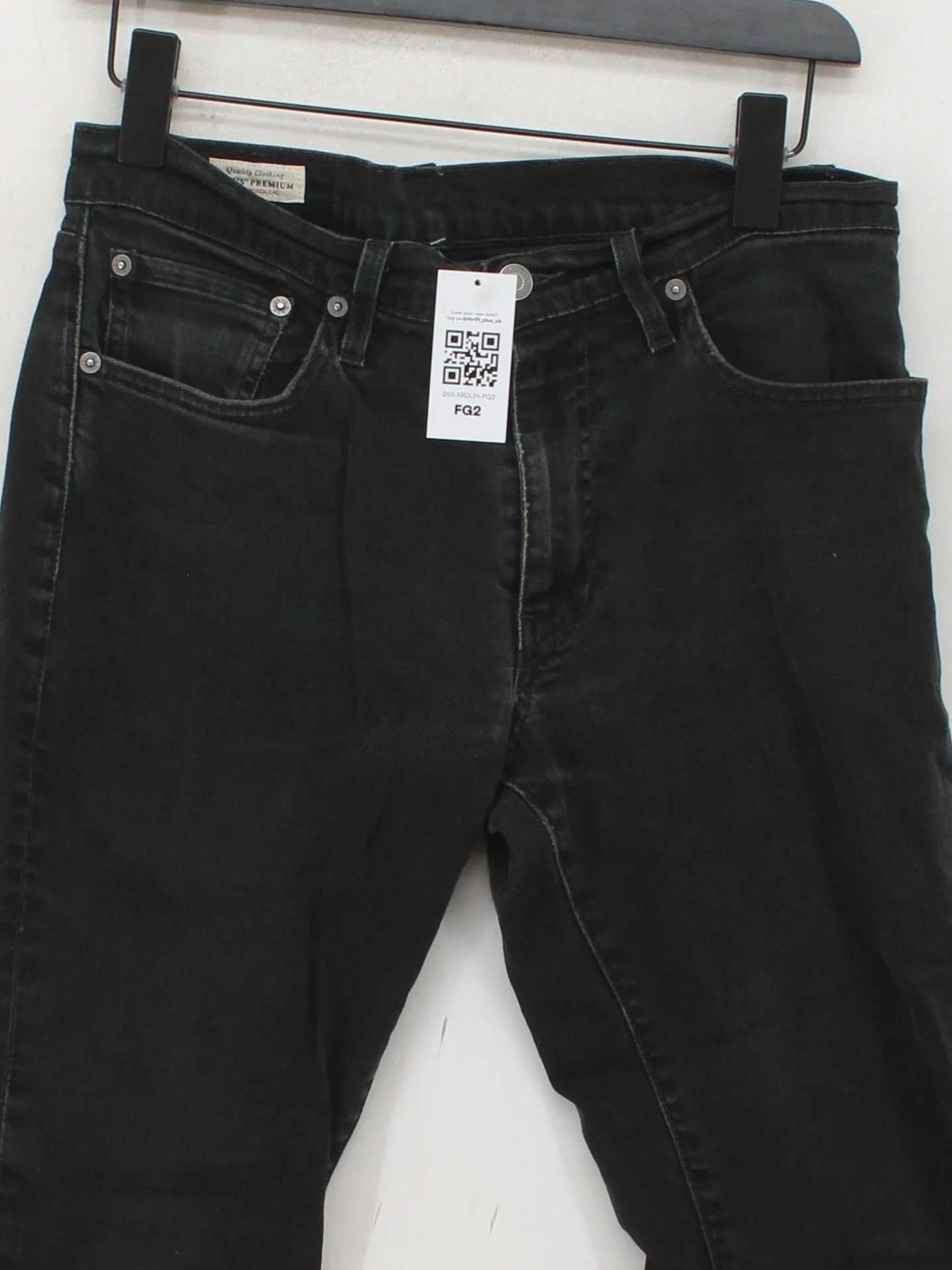Levi’s Men's Jeans W 31 in Black Cotton with Elastane Straight - Image 3