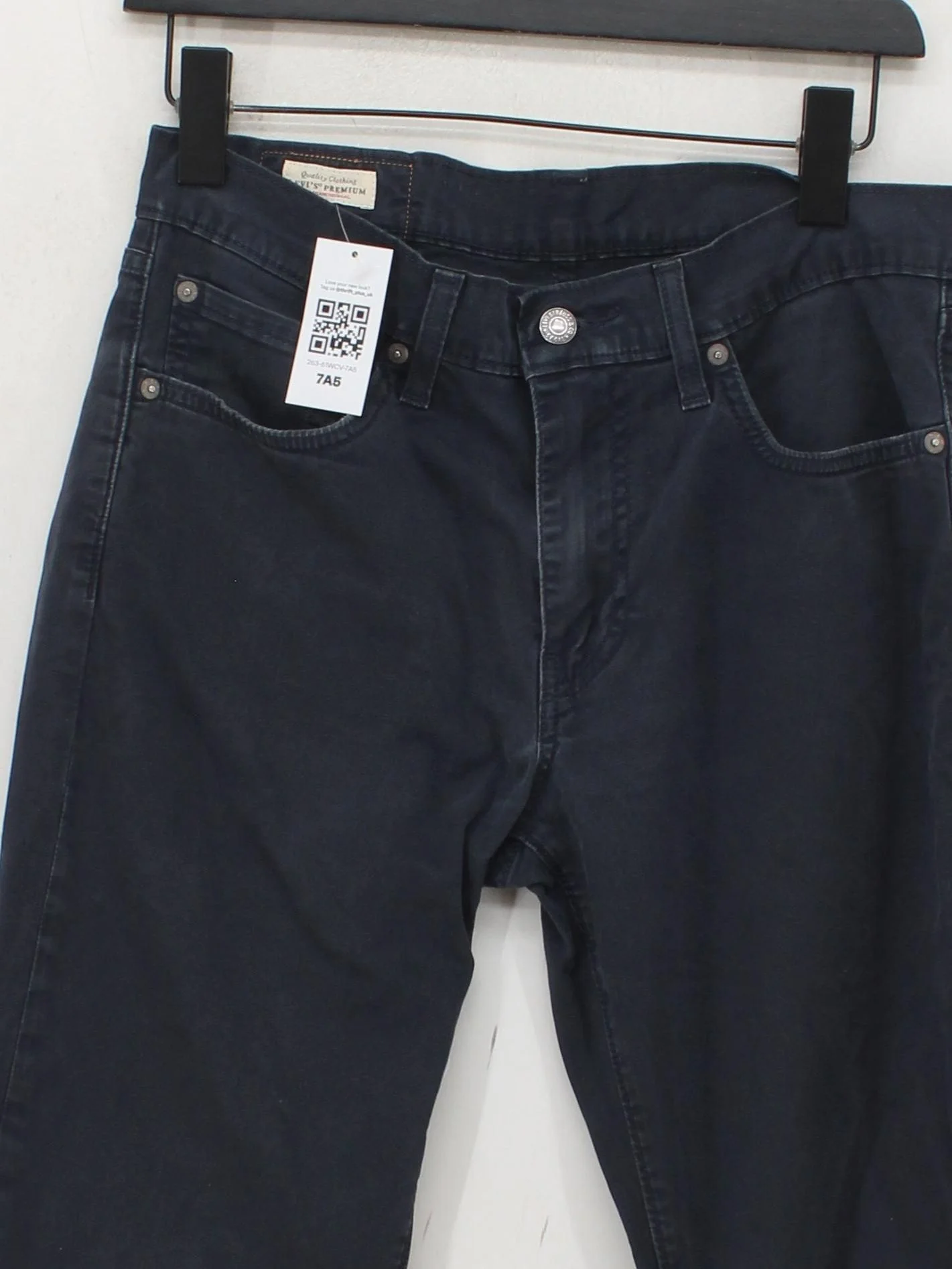 Levi’s Men's Jeans W 31 in Blue Cotton with Elastane Straight - Image 3