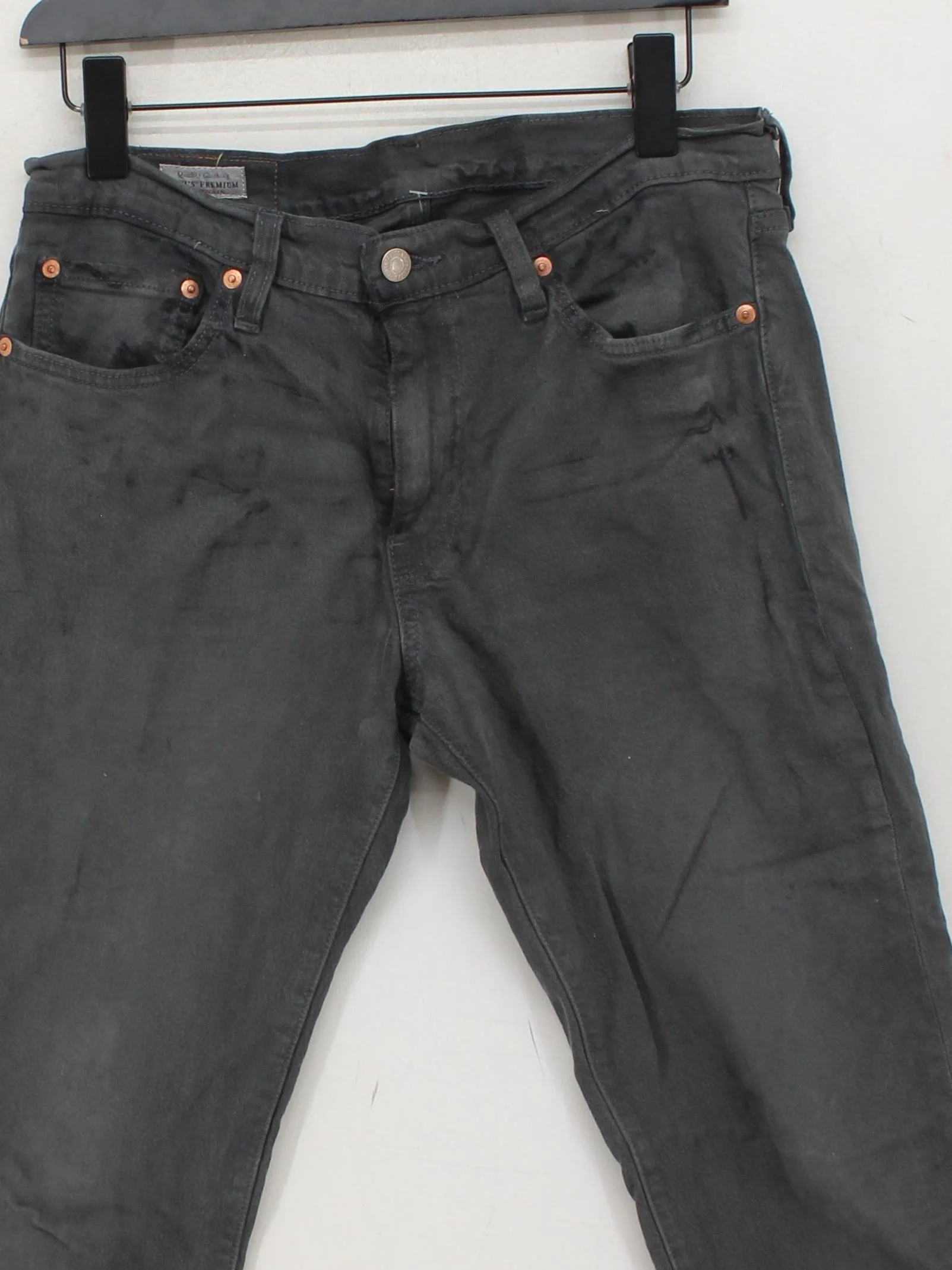 Levi’s Men's Jeans W 31 in Grey Cotton with Elastane Straight - Image 3