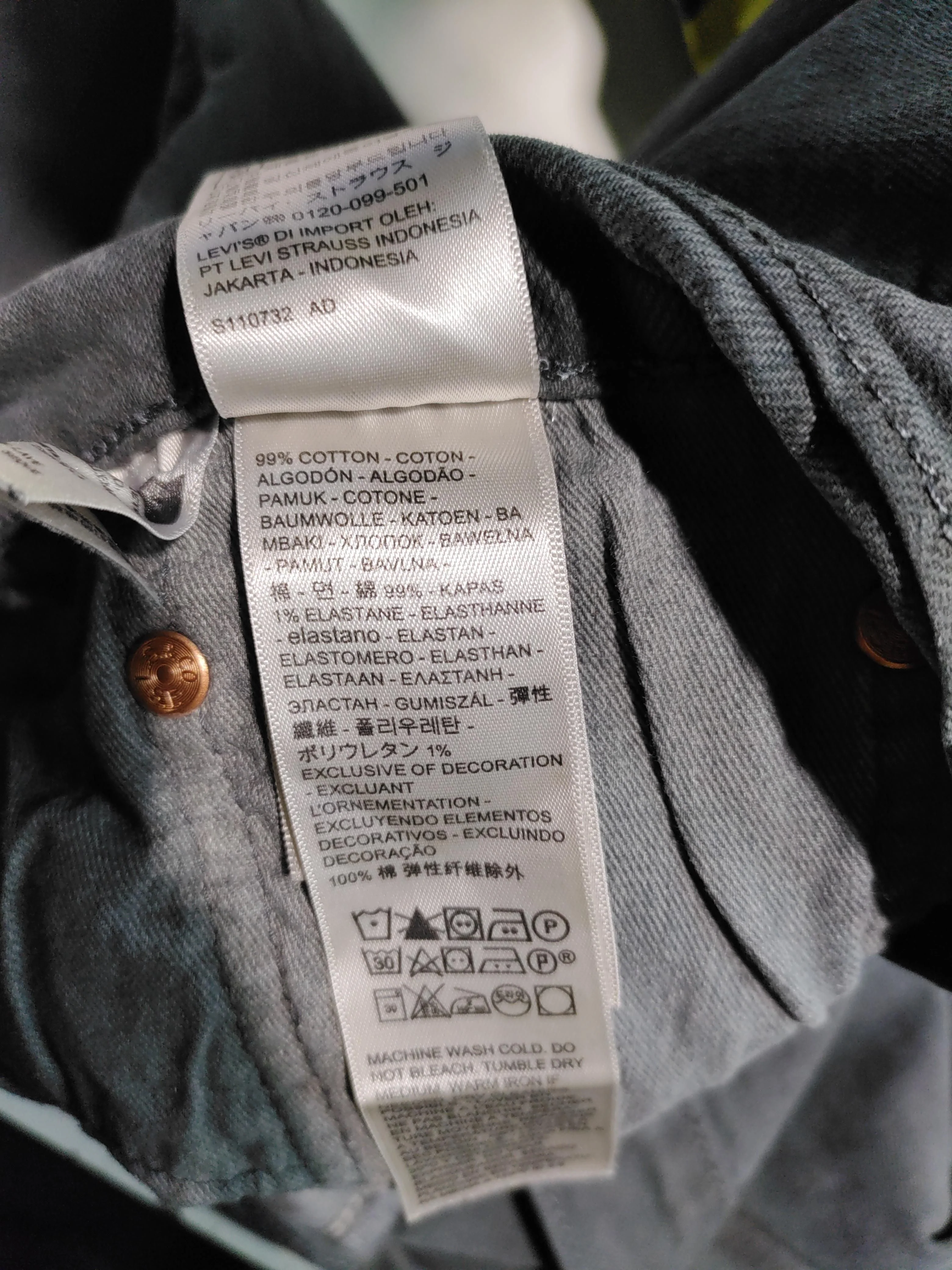 Levi’s Men's Jeans W 31 in Grey Cotton with Elastane Straight - Image 8
