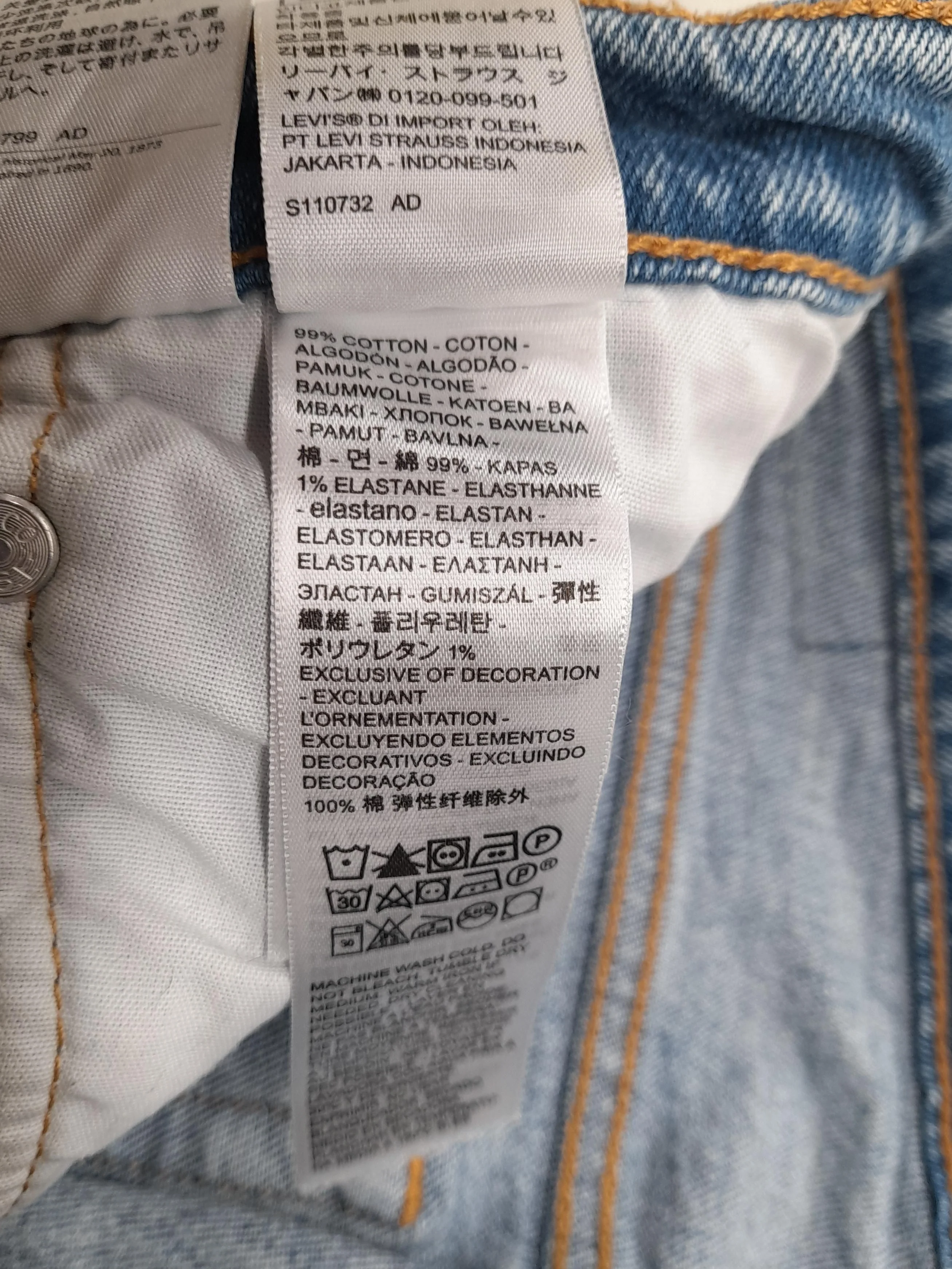 Levi’s Men's Jeans W 32 in Blue Cotton with Elastane Straight - Image 6