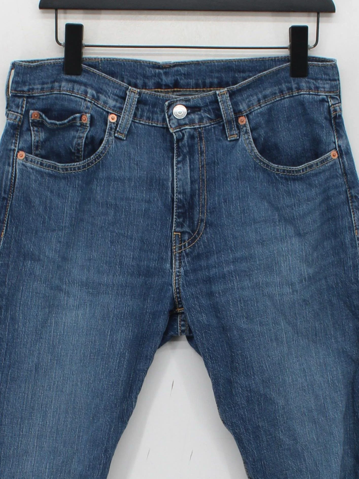 Levi’s Men's Jeans W 32 in Blue Cotton with Elastane Straight - Image 3