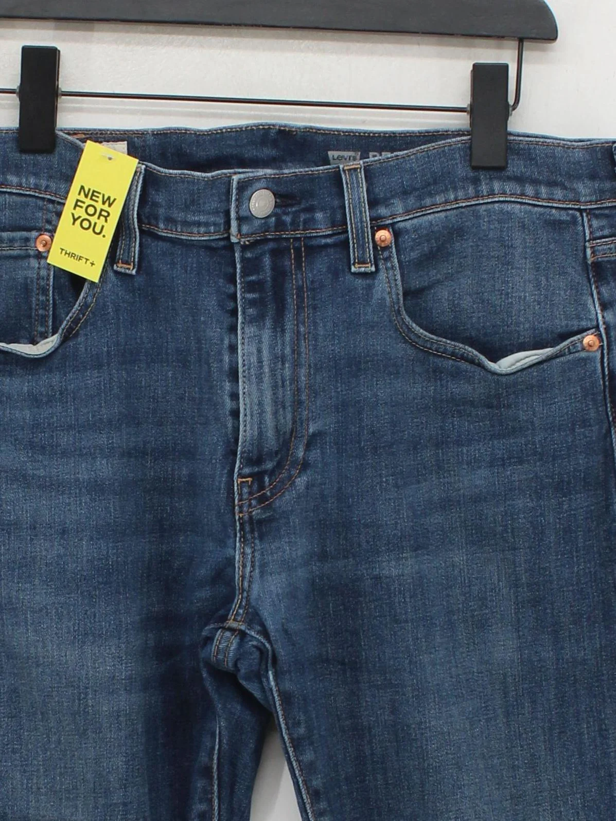 Levi’s Men's Jeans W 32 in Blue Cotton with Elastane Straight - Image 3