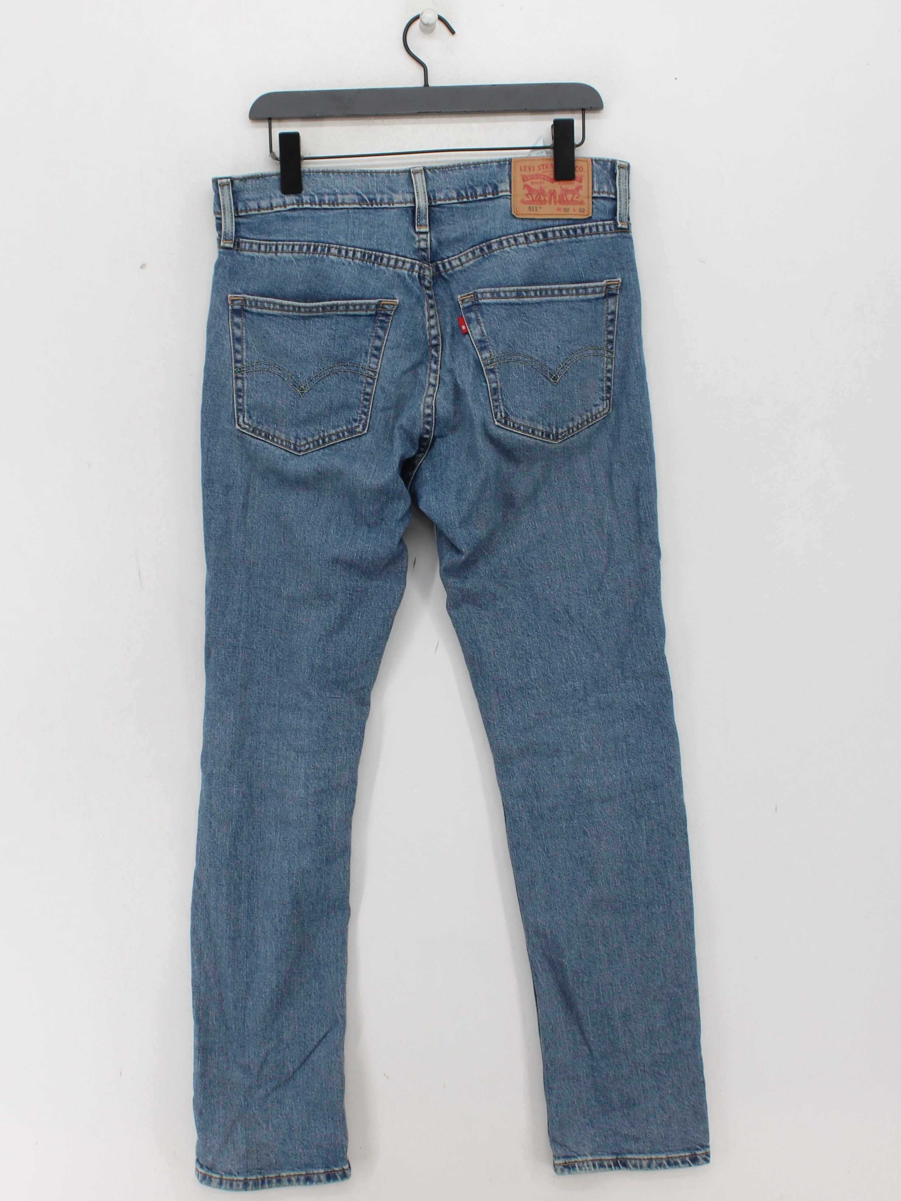 Levi’s Men's Jeans W 32 in Blue Cotton with Lyocell Modal, Elastane Straight - Image 2