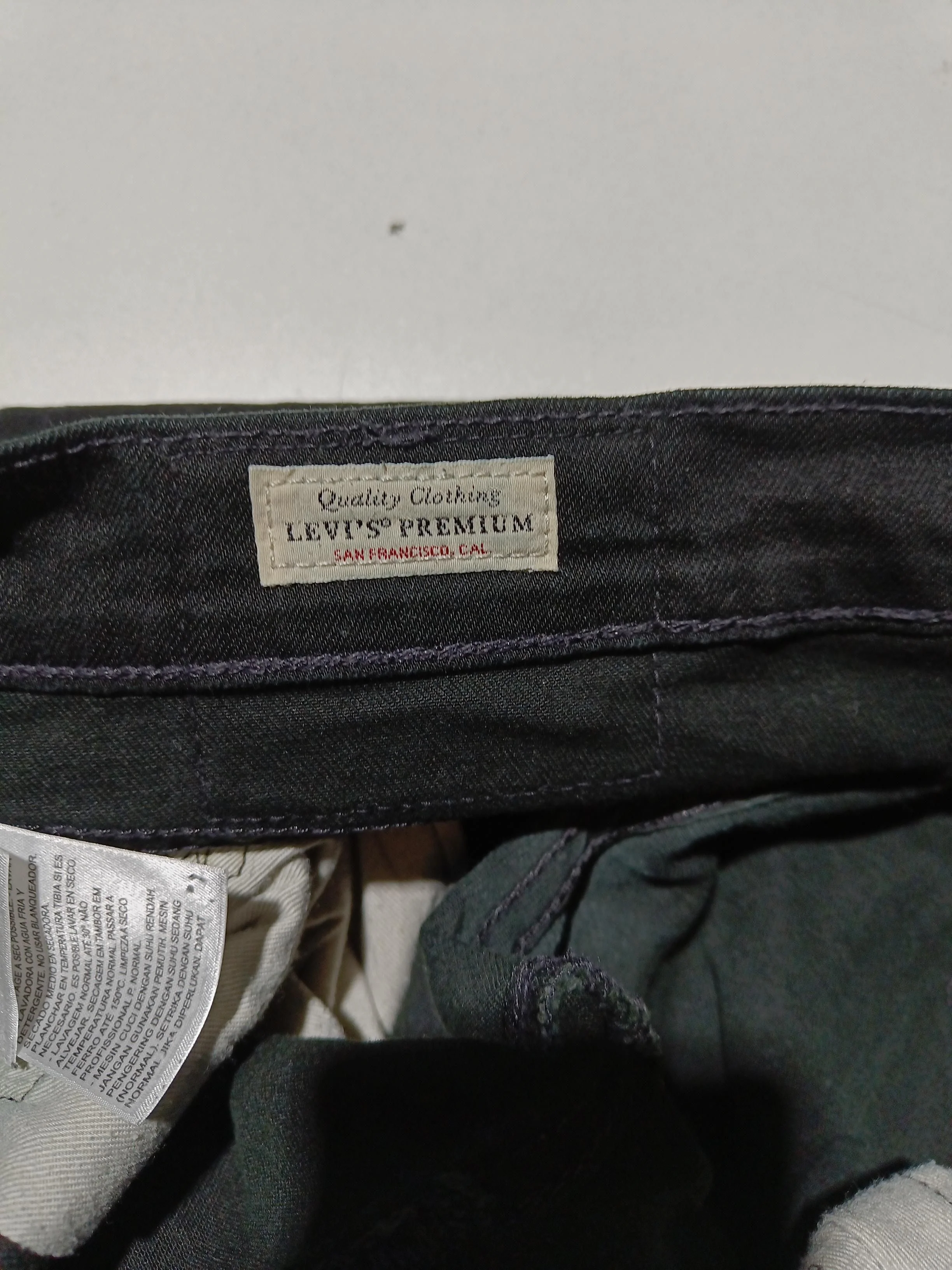 Levi’s Men's Jeans W 32 in; L 32 in Black Cotton with Elastane Straight - Image 6