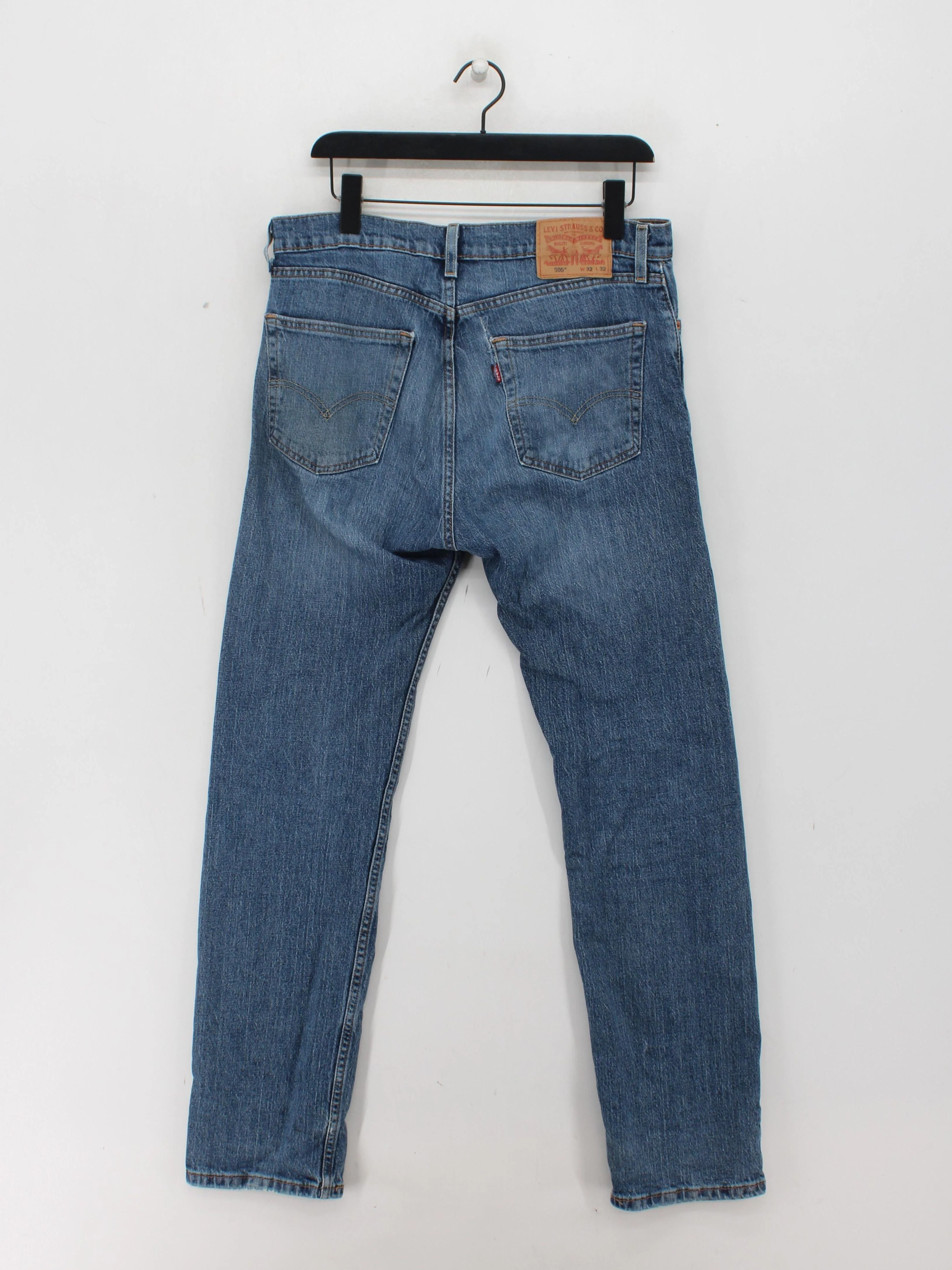 Levi’s Men's Jeans W 32 in; L 32 in Blue Cotton with Elastane Straight - Image 2