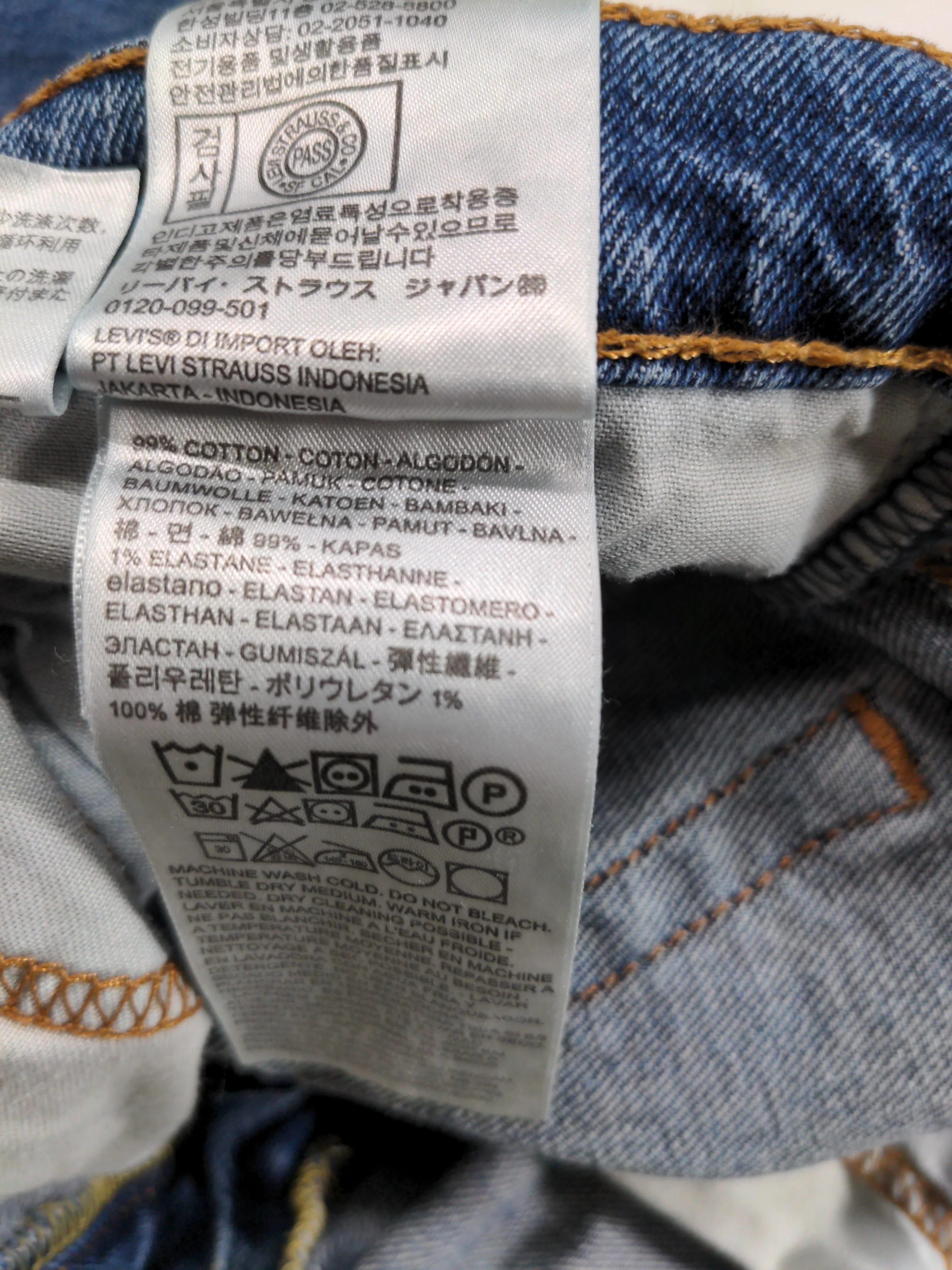 Levi’s Men's Jeans W 32 in; L 32 in Blue Cotton with Elastane Straight - Image 8