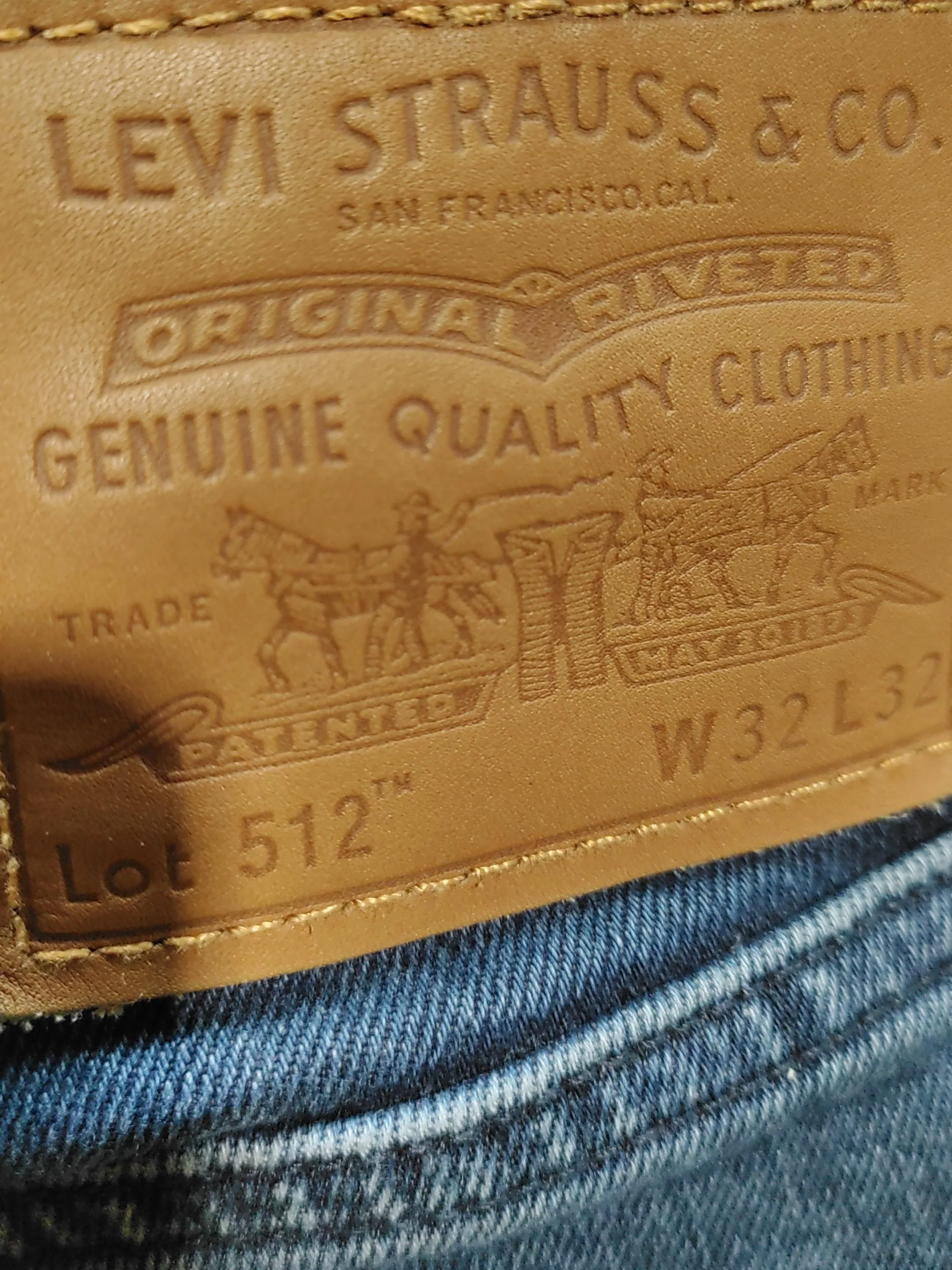 Levi’s Men's Jeans W 32 in; L 32 in Blue Cotton with Elastane Straight - Image 5