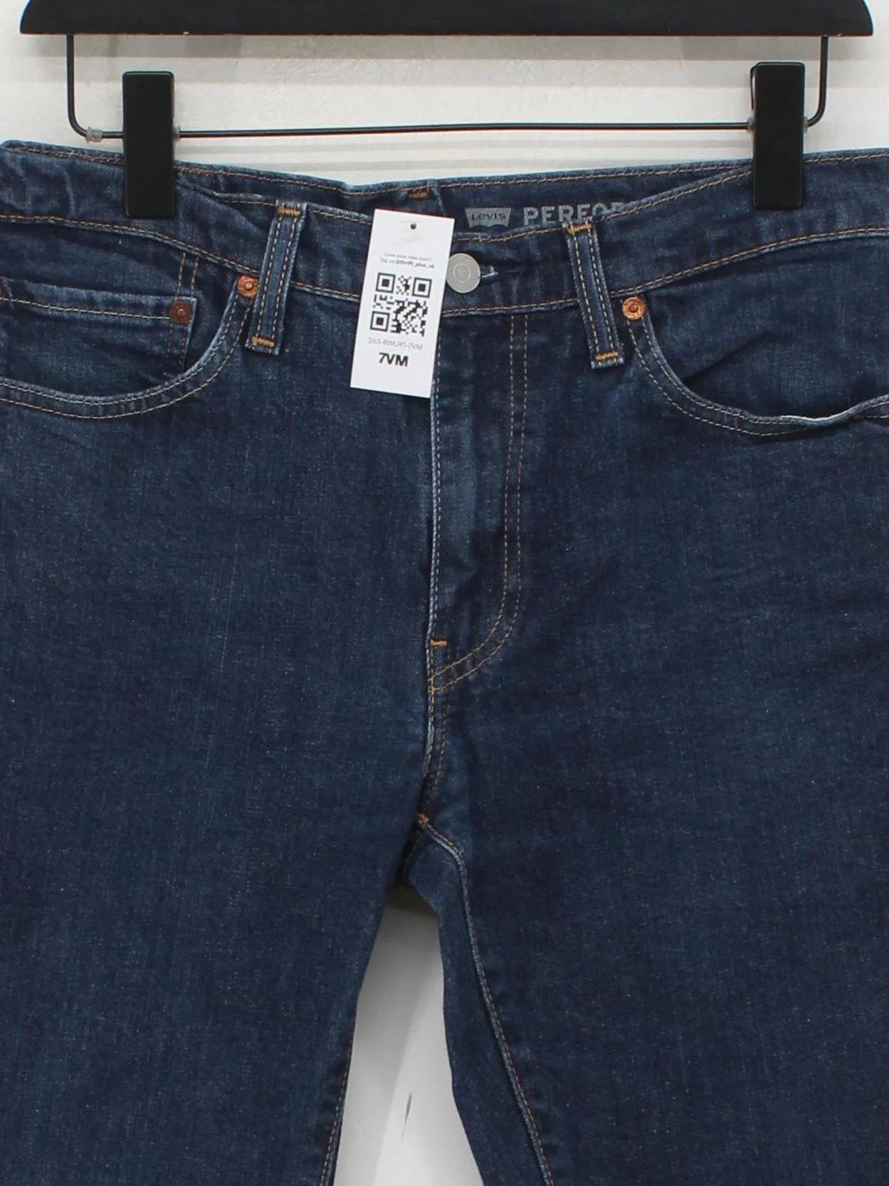 Levi’s Men's Jeans W 33 in Blue Cotton with Polyester, Elastane Straight - Image 3