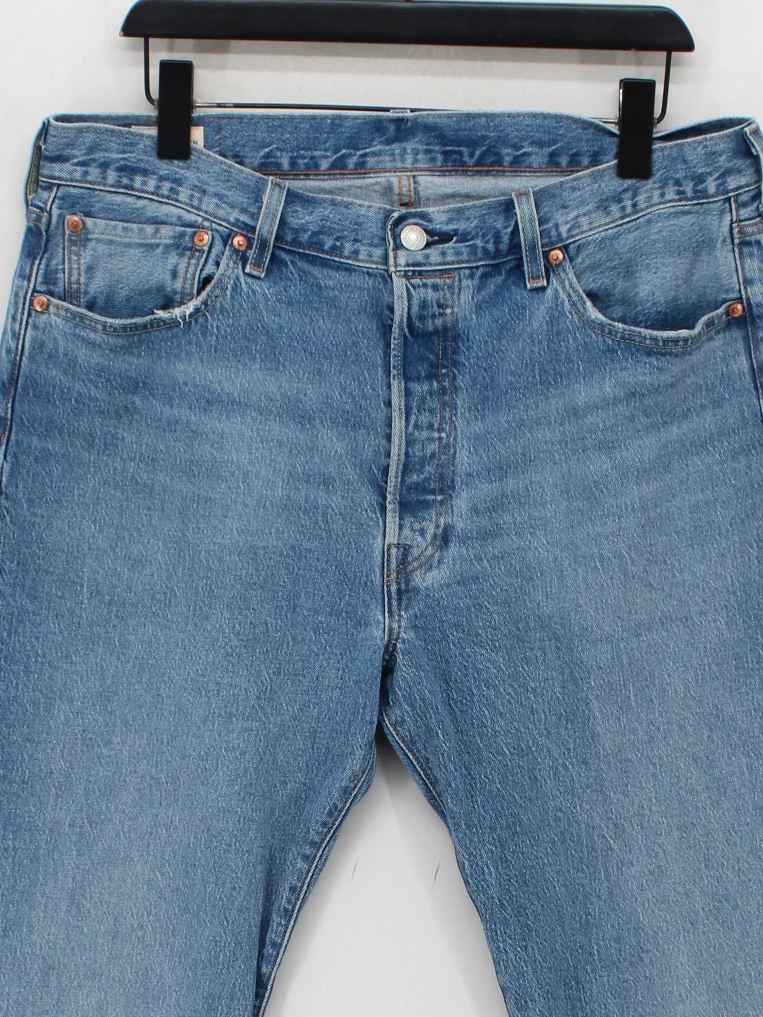 Levi’s Men's Jeans W 33 in; L 30 in Blue Cotton with Elastane Straight - Image 3