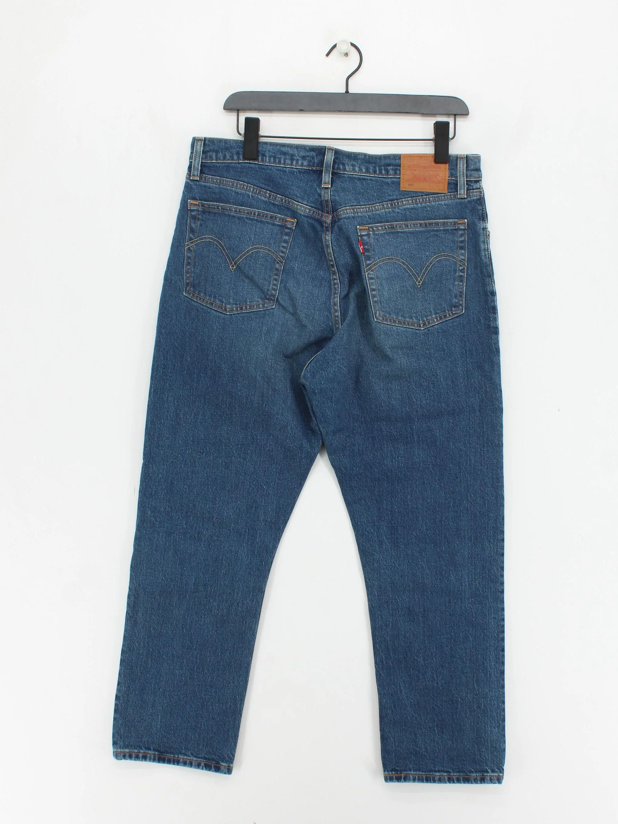 Levi’s Men's Jeans W 34 in Blue Cotton with Elastane Straight - Image 2