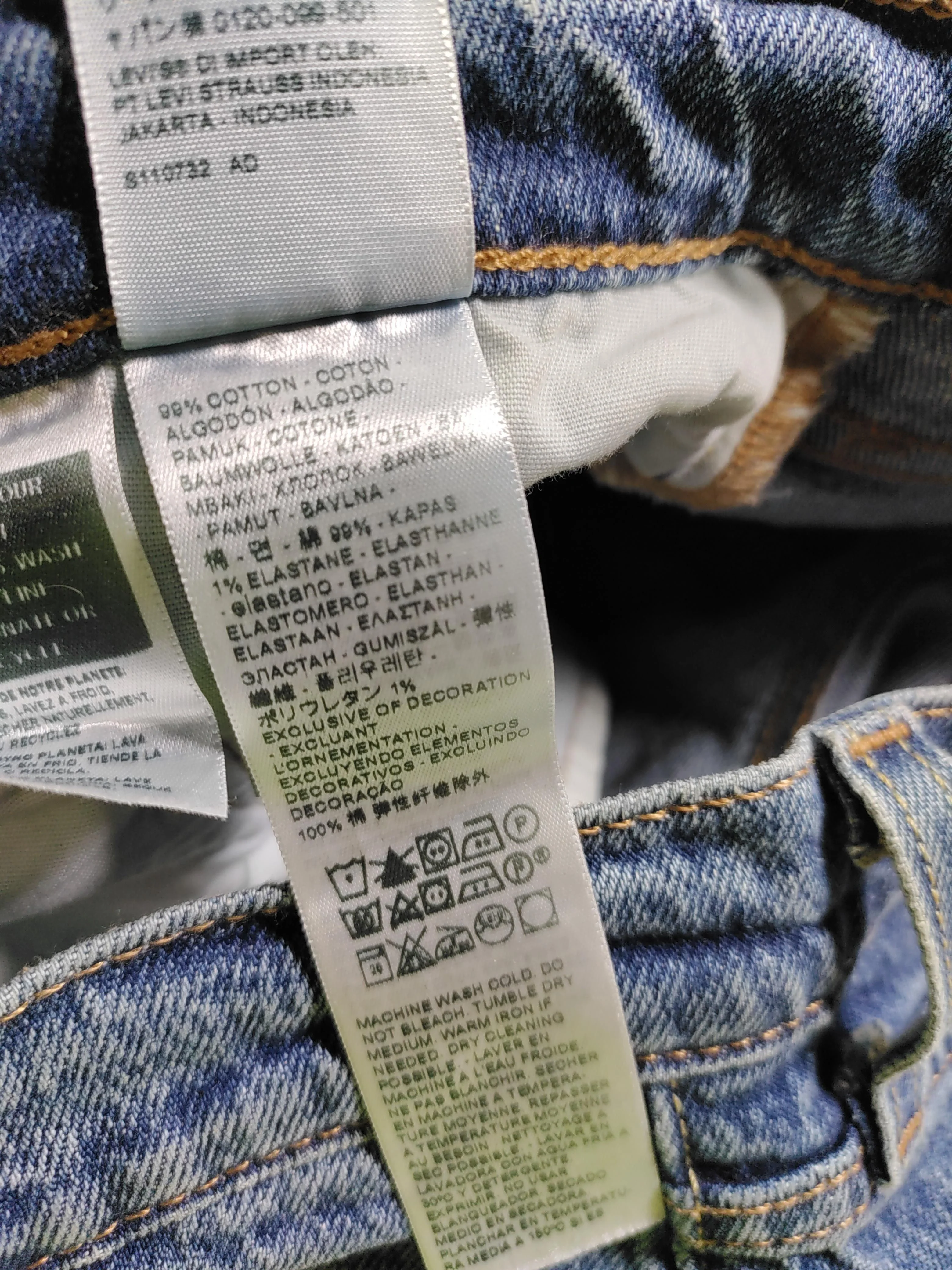 Levi’s Men's Jeans W 34 in Blue Cotton with Elastane Straight - Image 6