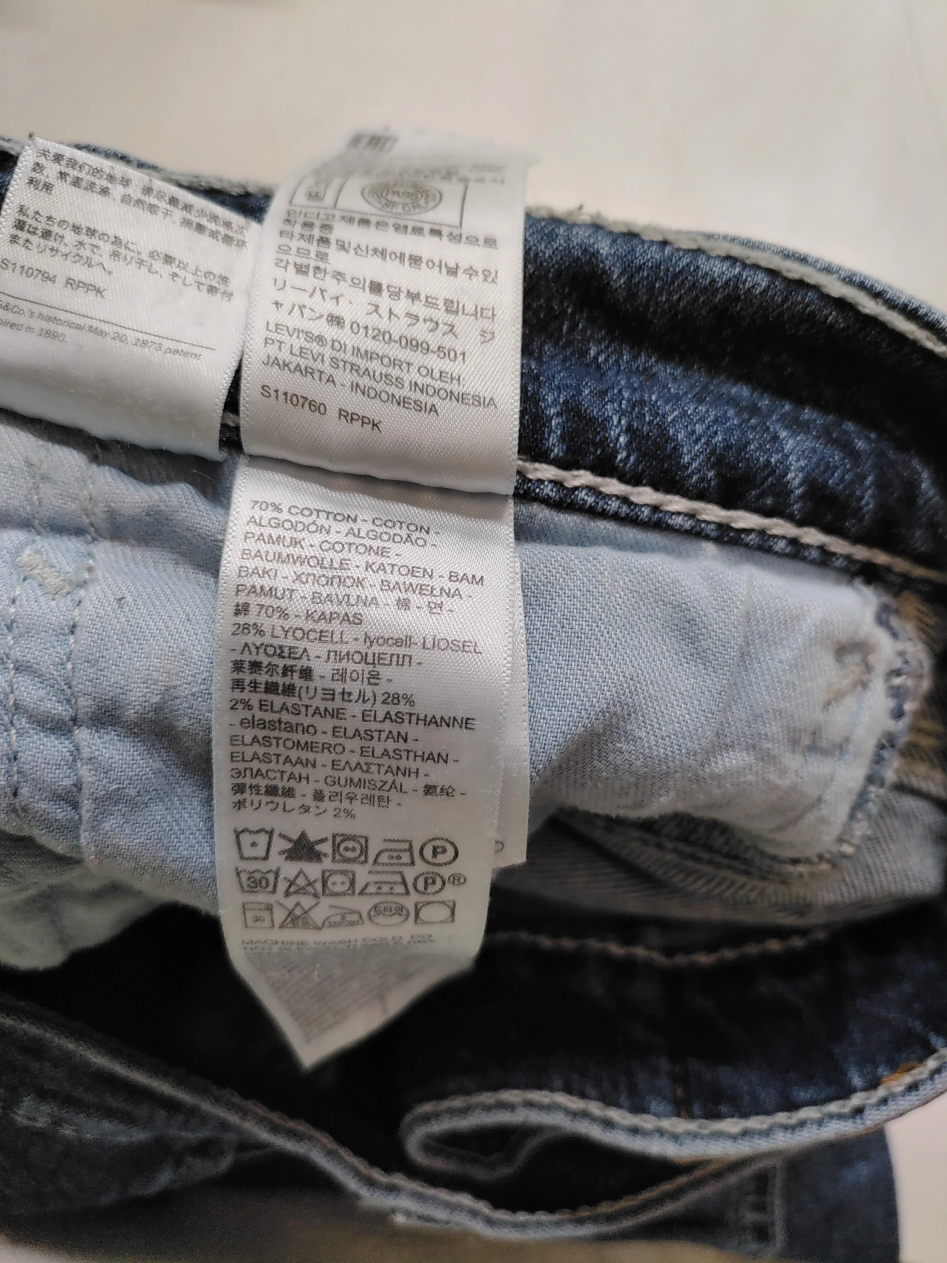 Levi’s Men's Jeans W 34 in Blue Cotton with Lyocell Modal, Elastane Straight - Image 6