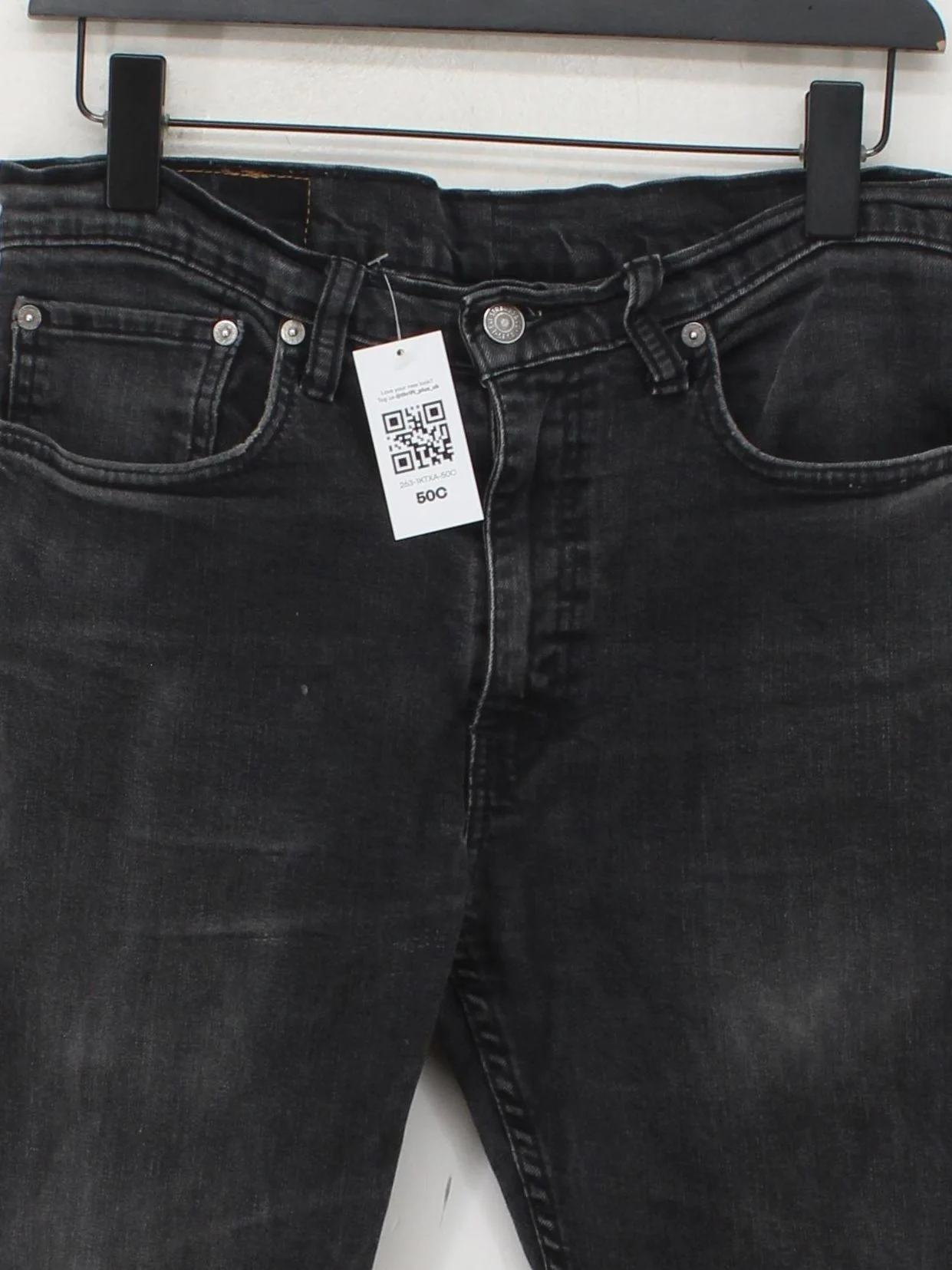 Levi’s Men's Jeans W 34 in Grey Cotton with Elastane Straight - Image 3