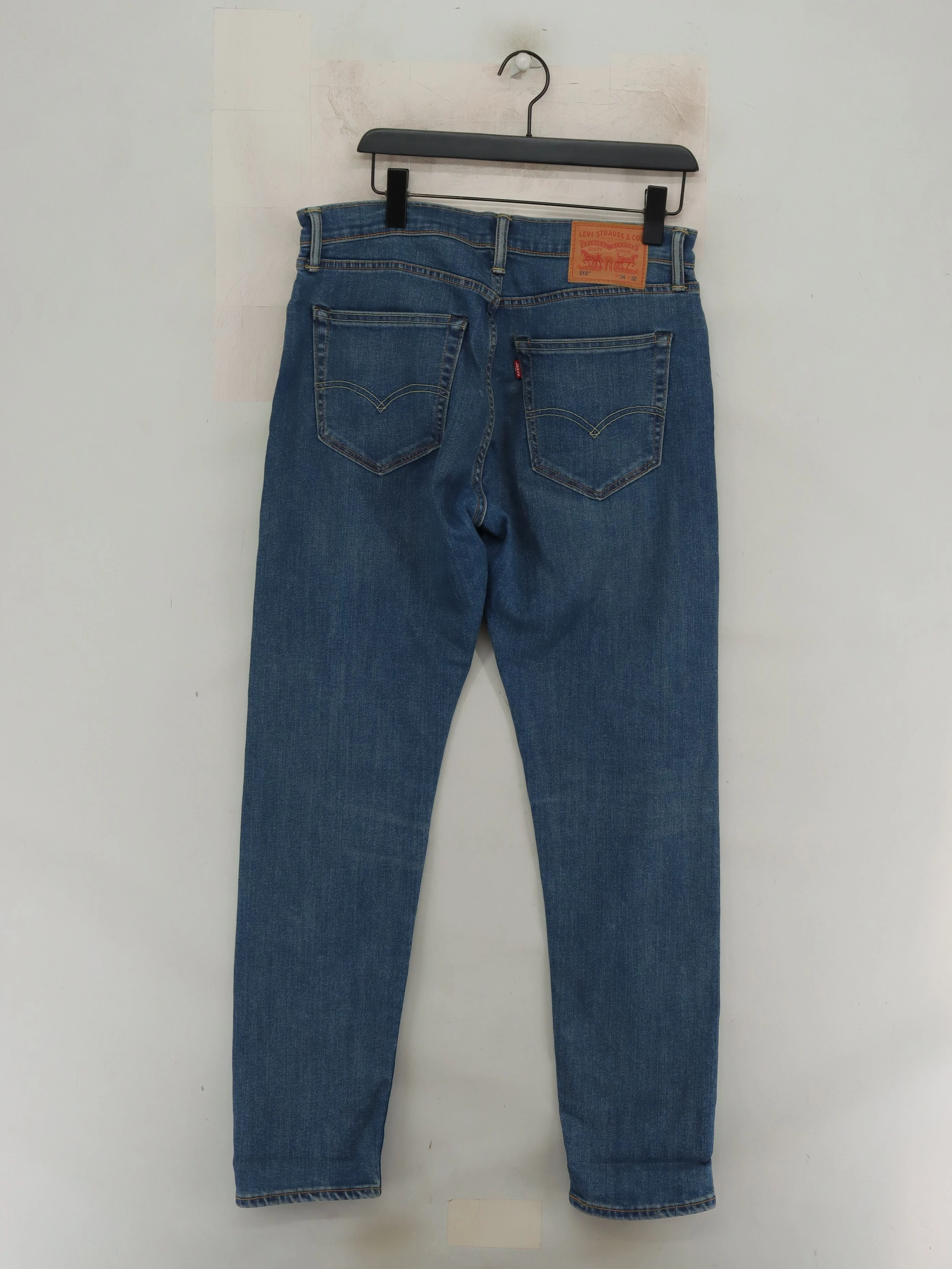 Levi’s Men's Jeans W 34 in; L 32 in Blue Cotton with Polyester, Elastane Skinny - Image 2