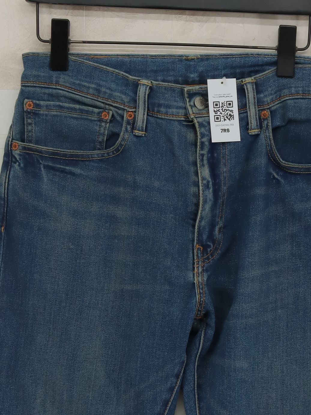 Levi’s Men's Jeans W 34 in; L 32 in Blue Cotton with Polyester, Elastane Skinny - Image 3