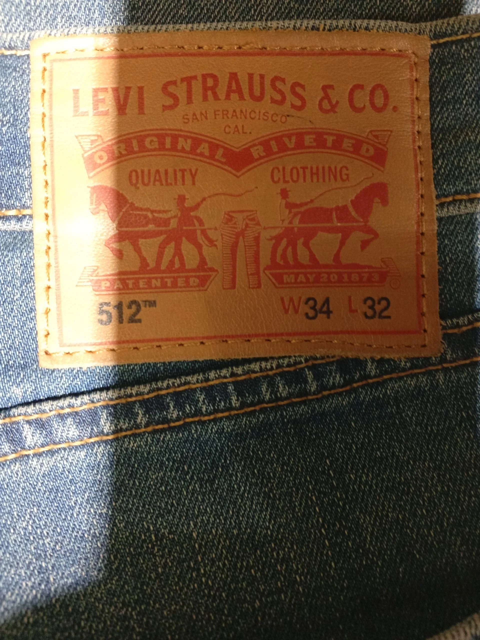 Levi’s Men's Jeans W 34 in; L 32 in Blue Cotton with Polyester, Elastane Skinny - Image 5