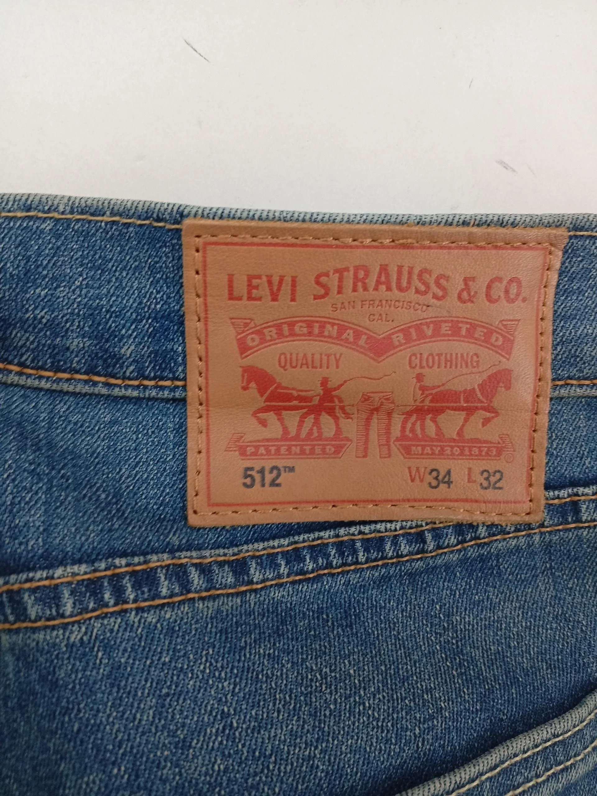 Levi’s Men's Jeans W 34 in; L 32 in Blue Cotton with Polyester, Elastane Skinny - Image 7