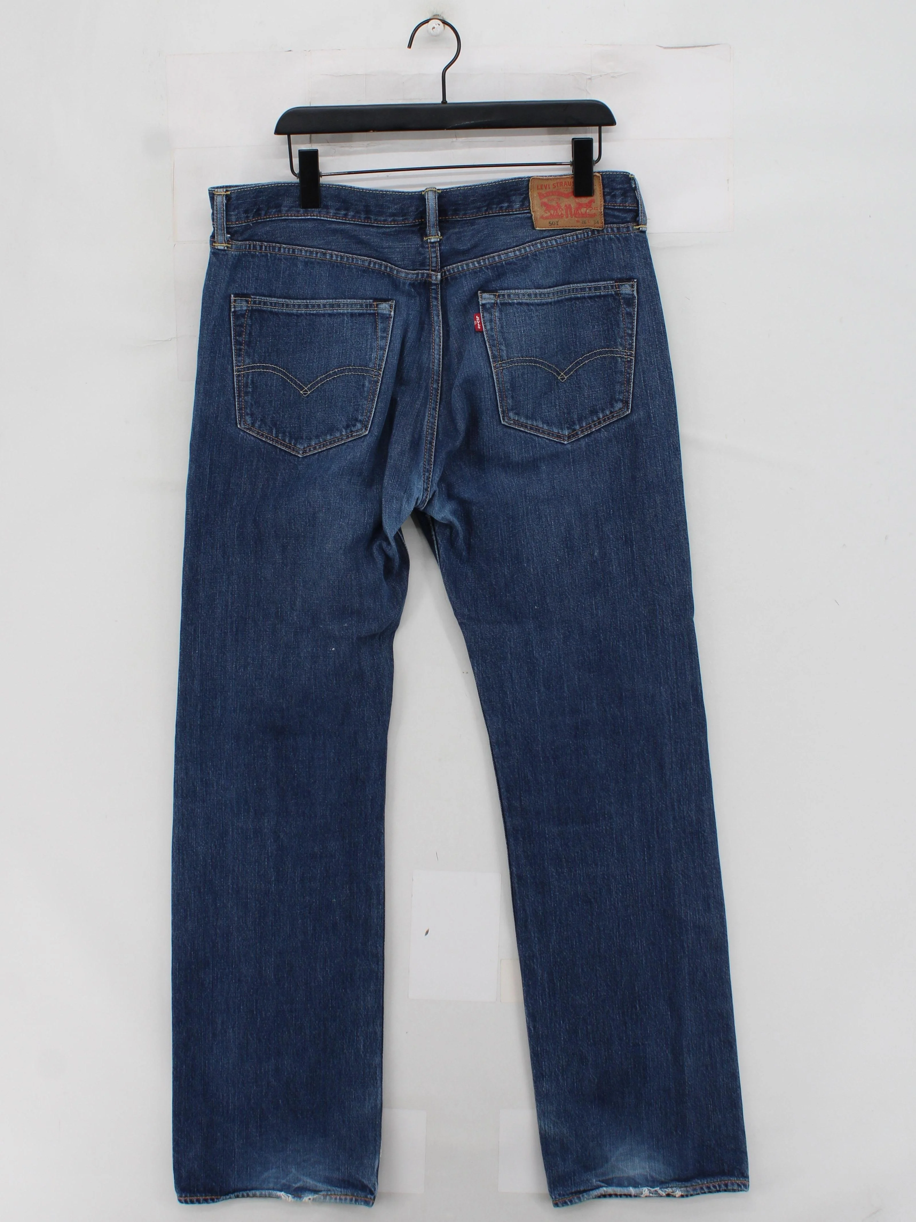 Levi’s Men's Jeans W 36 in; L 34 in Blue 100% Cotton Straight - Image 2