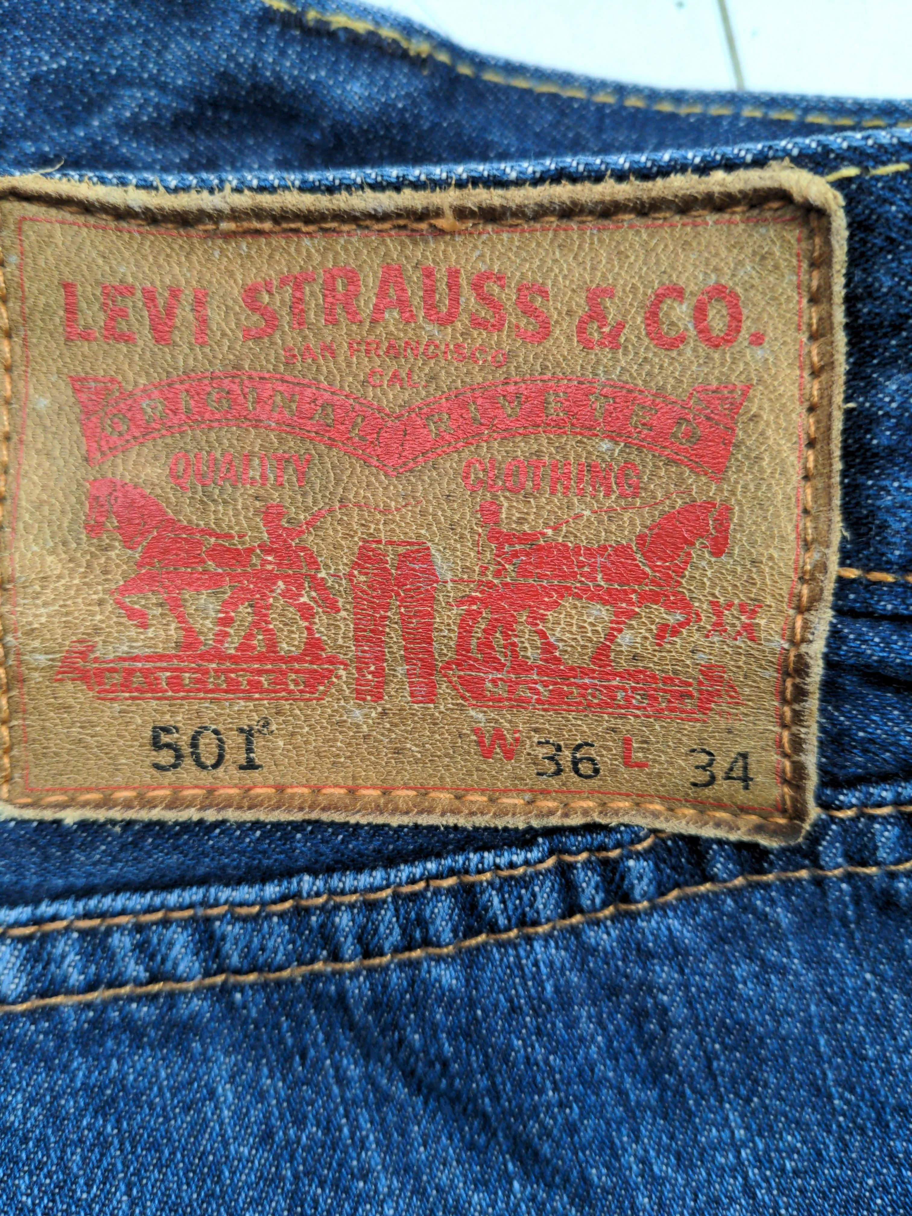 Levi’s Men's Jeans W 36 in; L 34 in Blue 100% Cotton Straight - Image 8