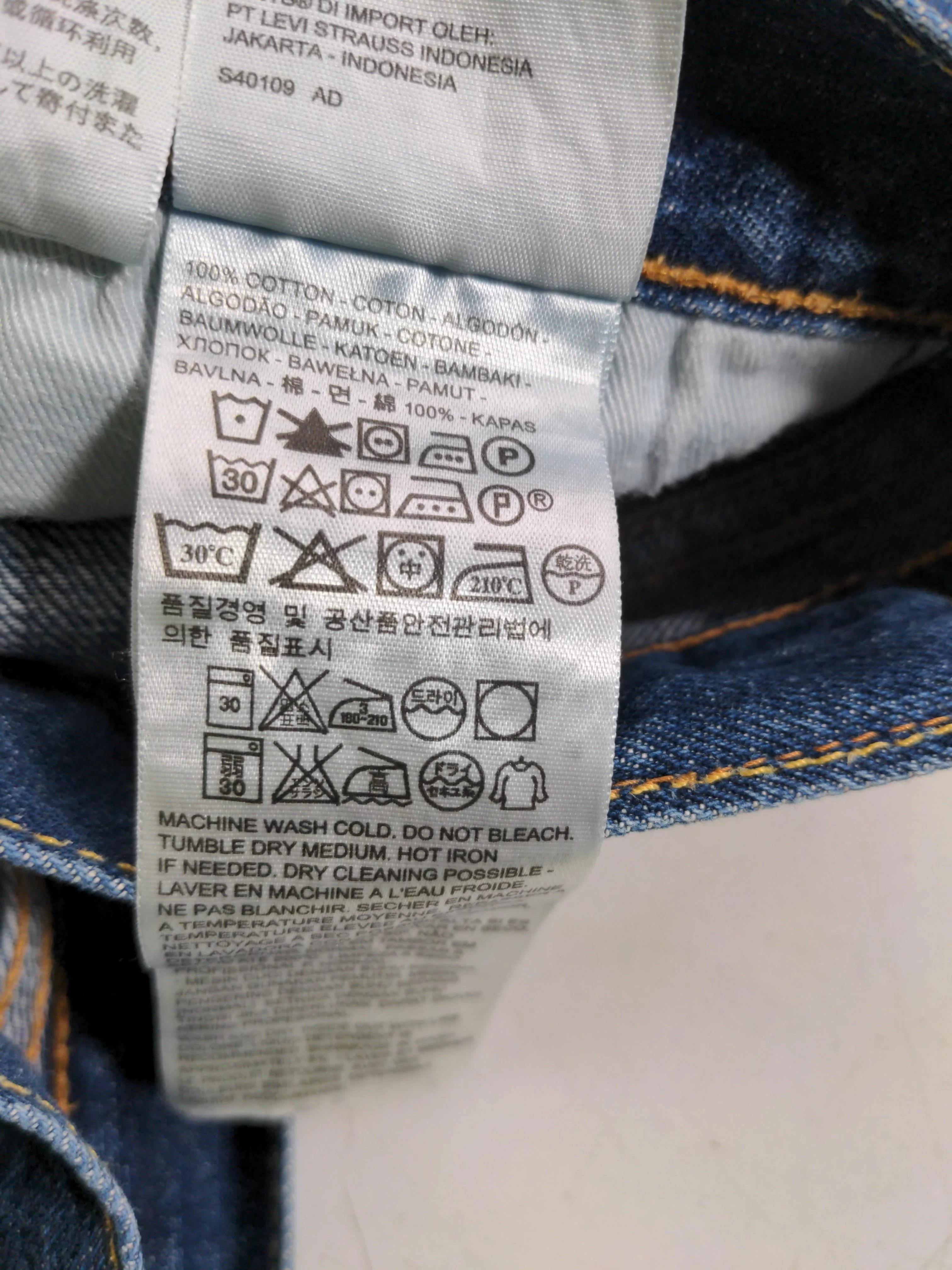 Levi’s Men's Jeans W 36 in; L 34 in Blue 100% Cotton Straight - Image 9