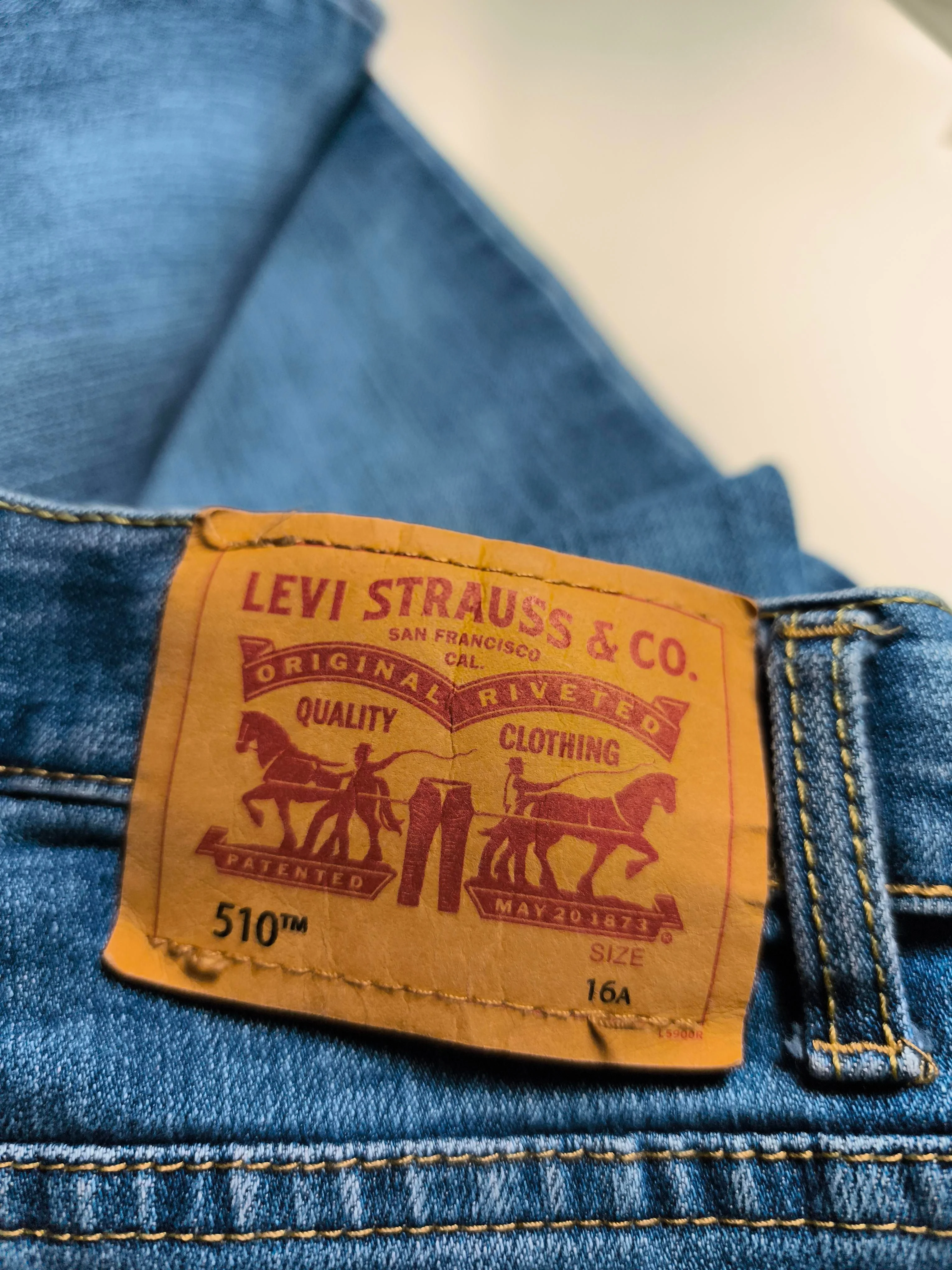 Levi’s Men's Jeans XXS Blue Cotton with Elastane Skinny - Image 5