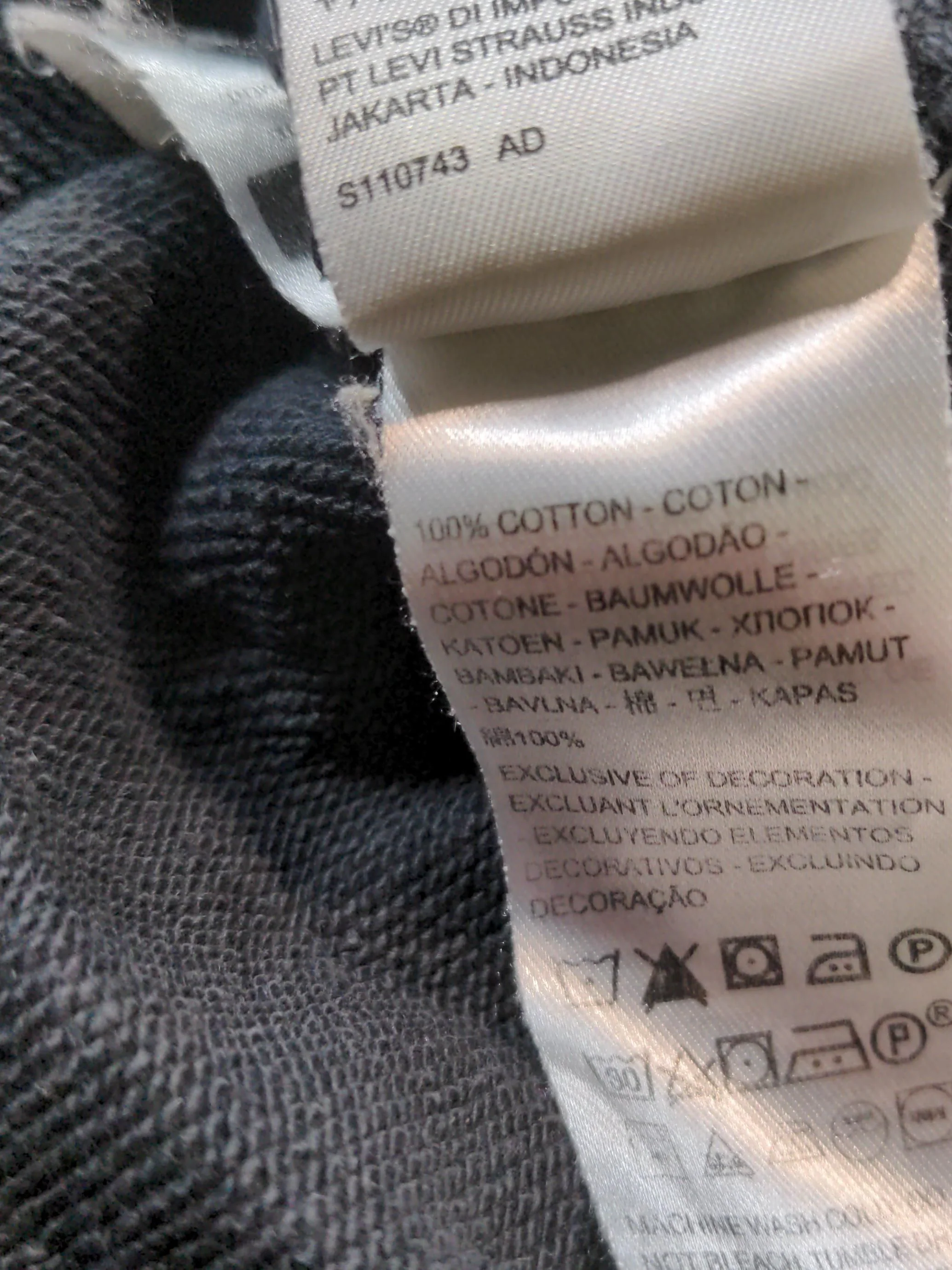 Levi’s Men's Jumper XXL Grey 100% Cotton Crew Neck Pullover - Image 6