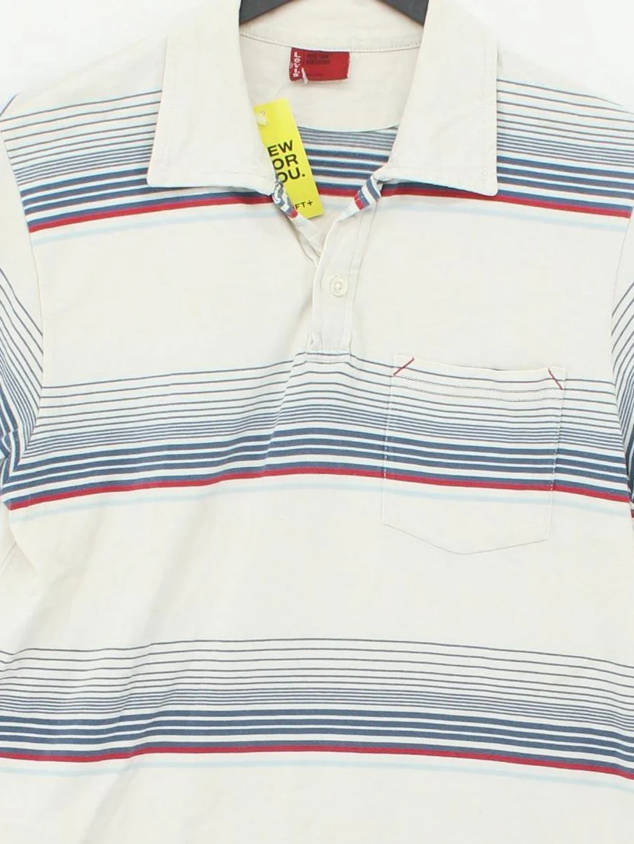 Levi’s Men's Polo M Multi Striped 100% Cotton Basic - Image 3