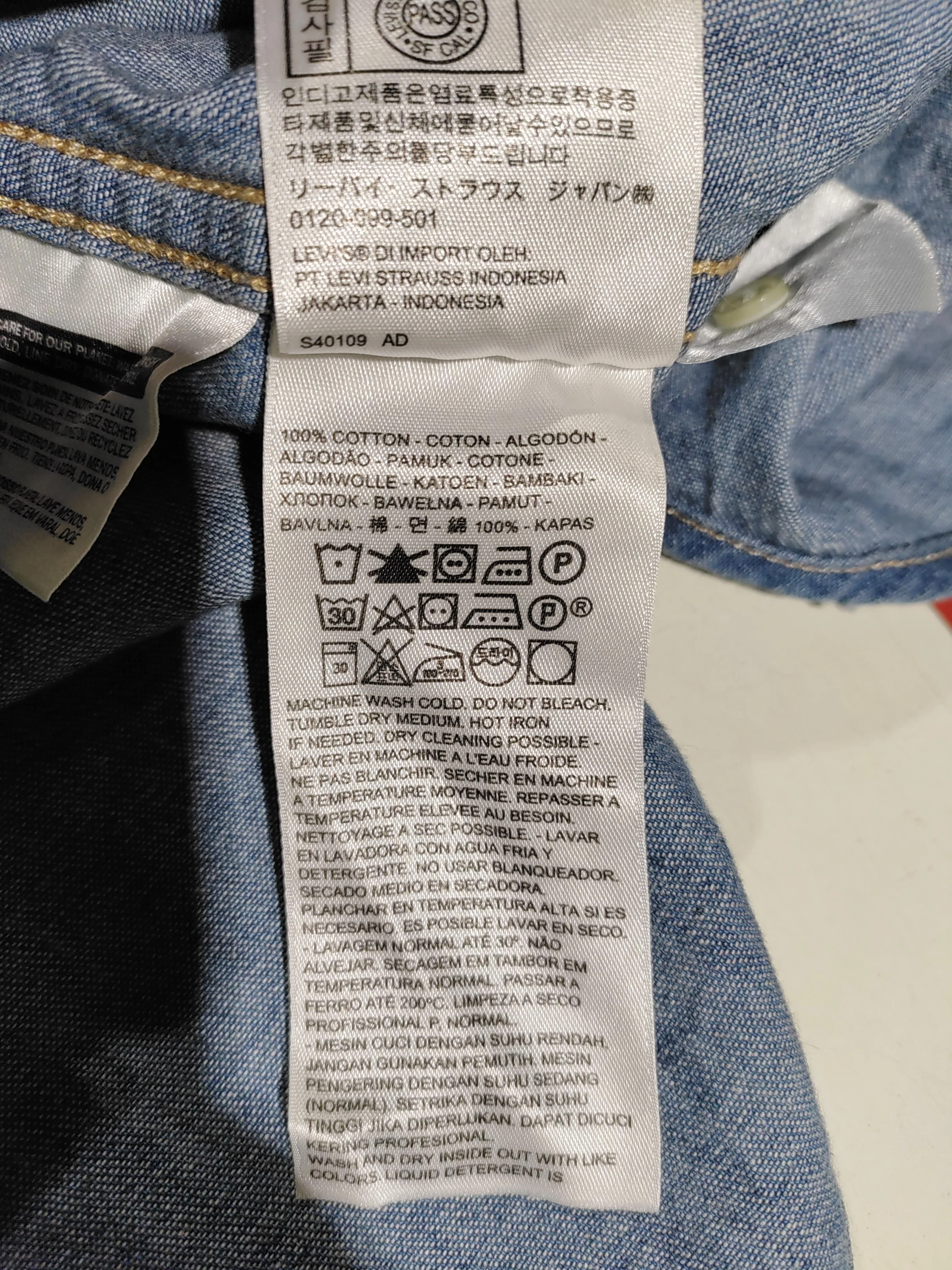 Levi’s Men's Shirt L Blue 100% Cotton Basic - Image 6