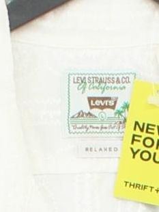 Levi’s Men's Shirt L White 100% Cotton Basic New with tags - Image 3