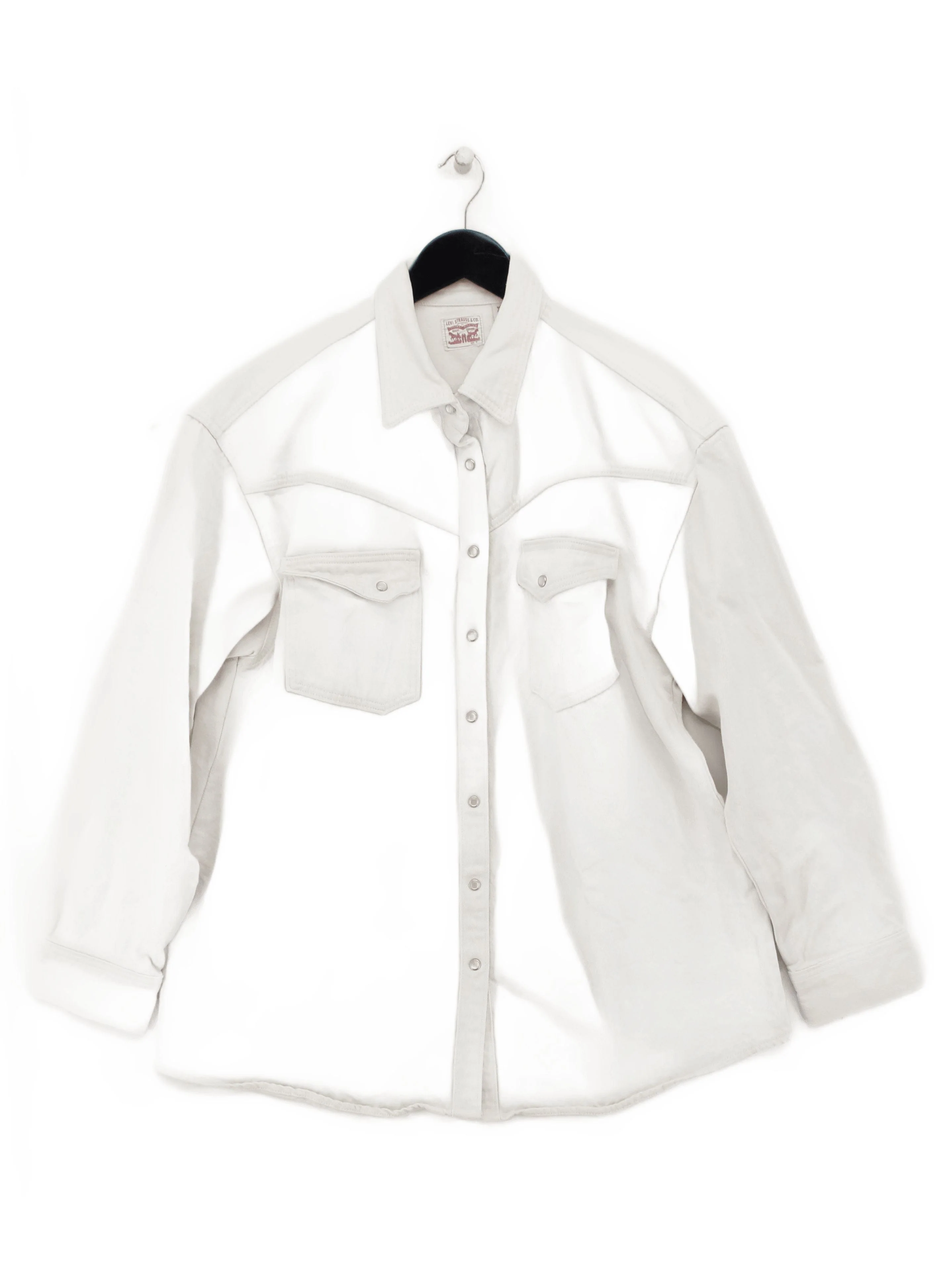 Levi’s Men's Shirt M Cream 100% Cotton Basic