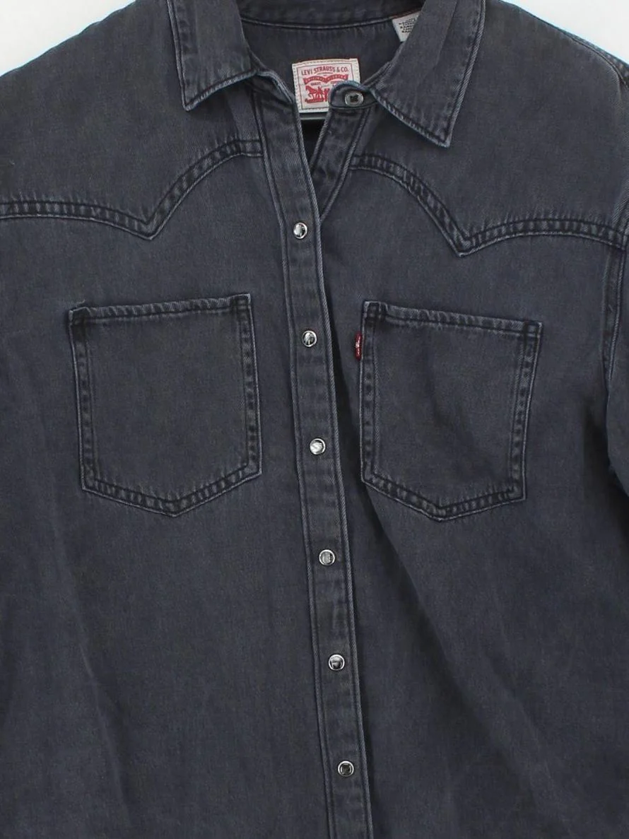 Levi’s Men's Shirt S Grey Lyocell Modal with Cotton Basic - Image 3
