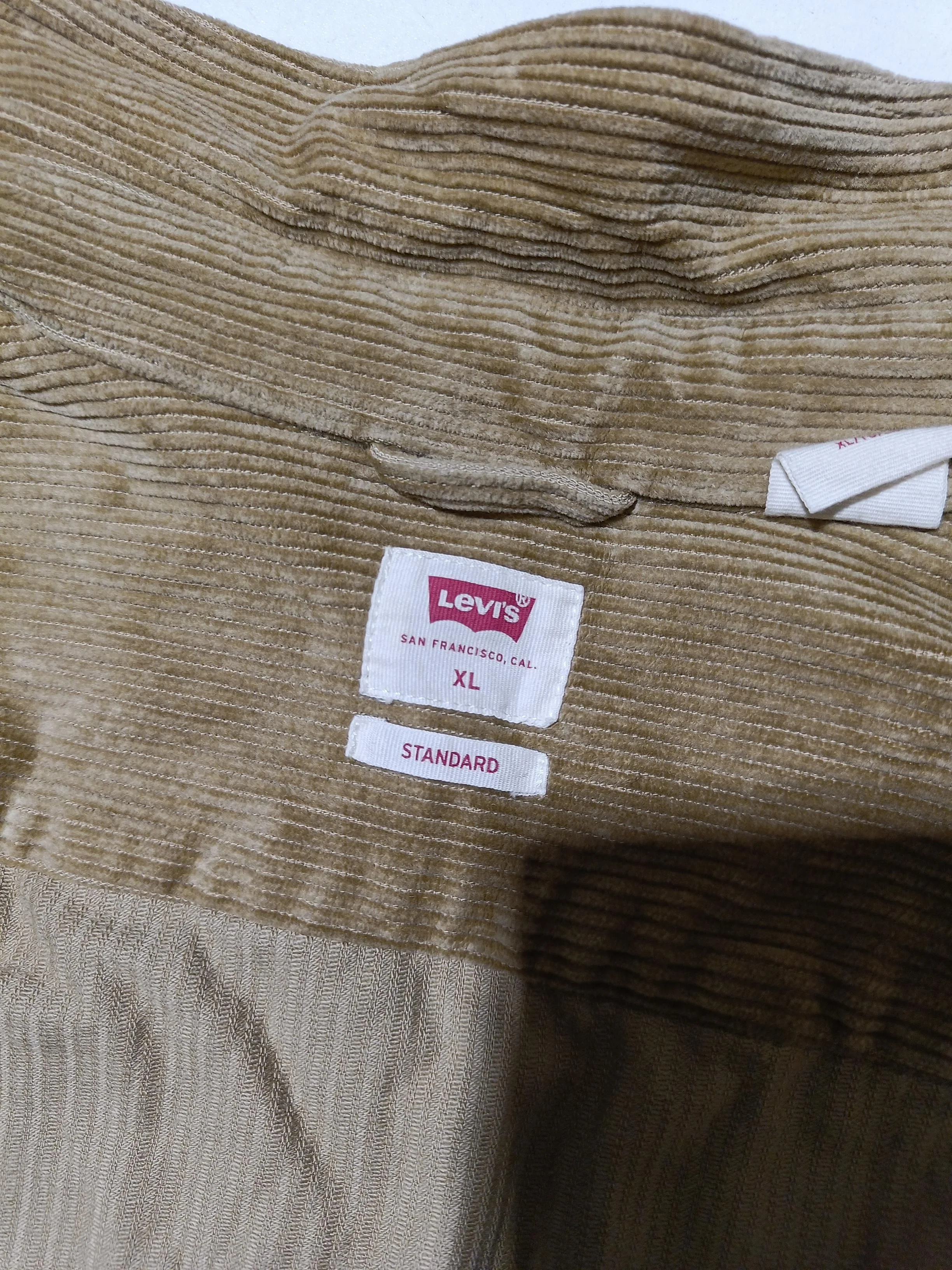 Levi’s Men's Shirt XL Brown Cotton with Elastane Basic - Image 5