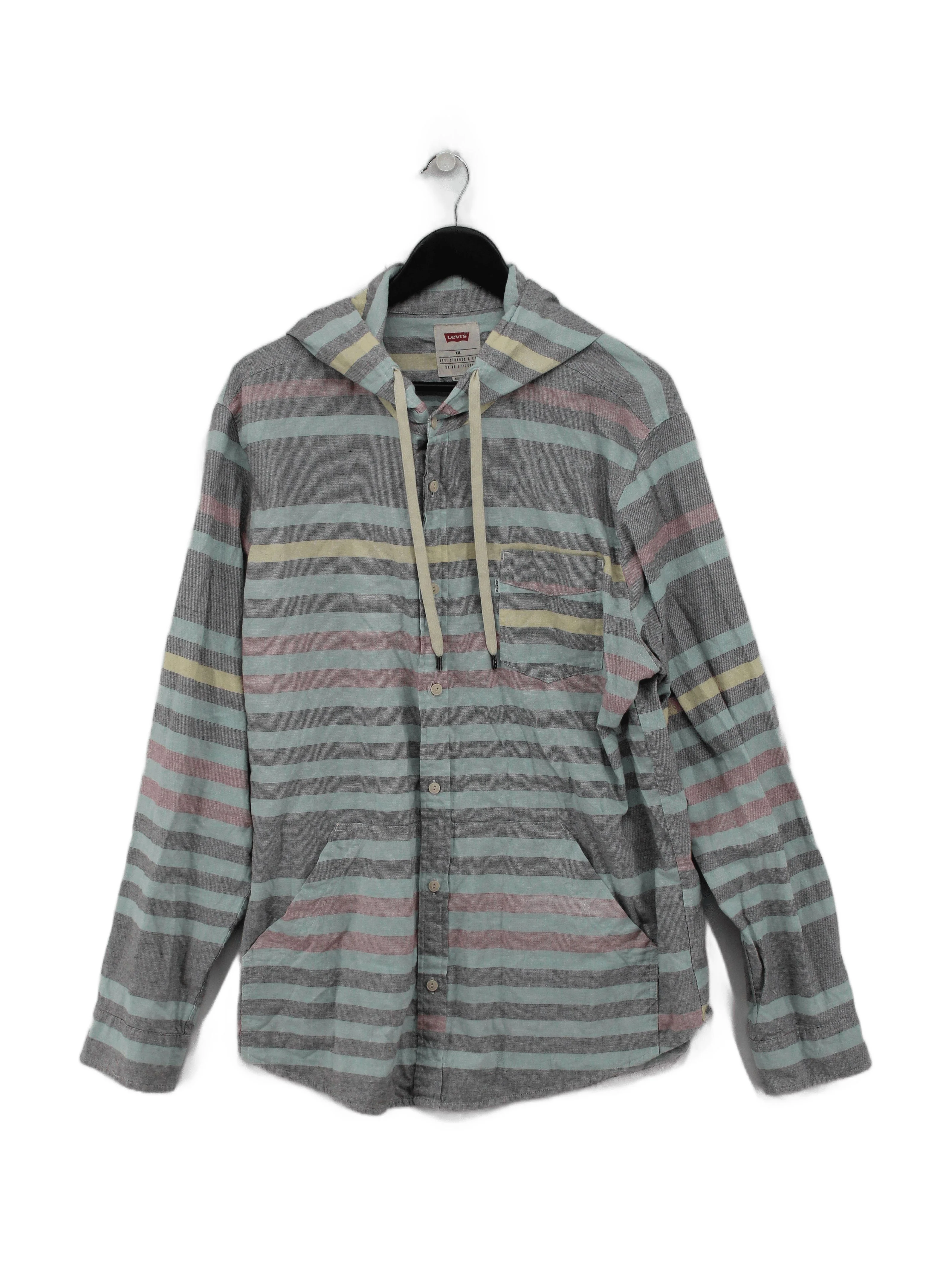 Levi’s Men's Shirt XXL Multi Striped Cotton with Polyester Basic