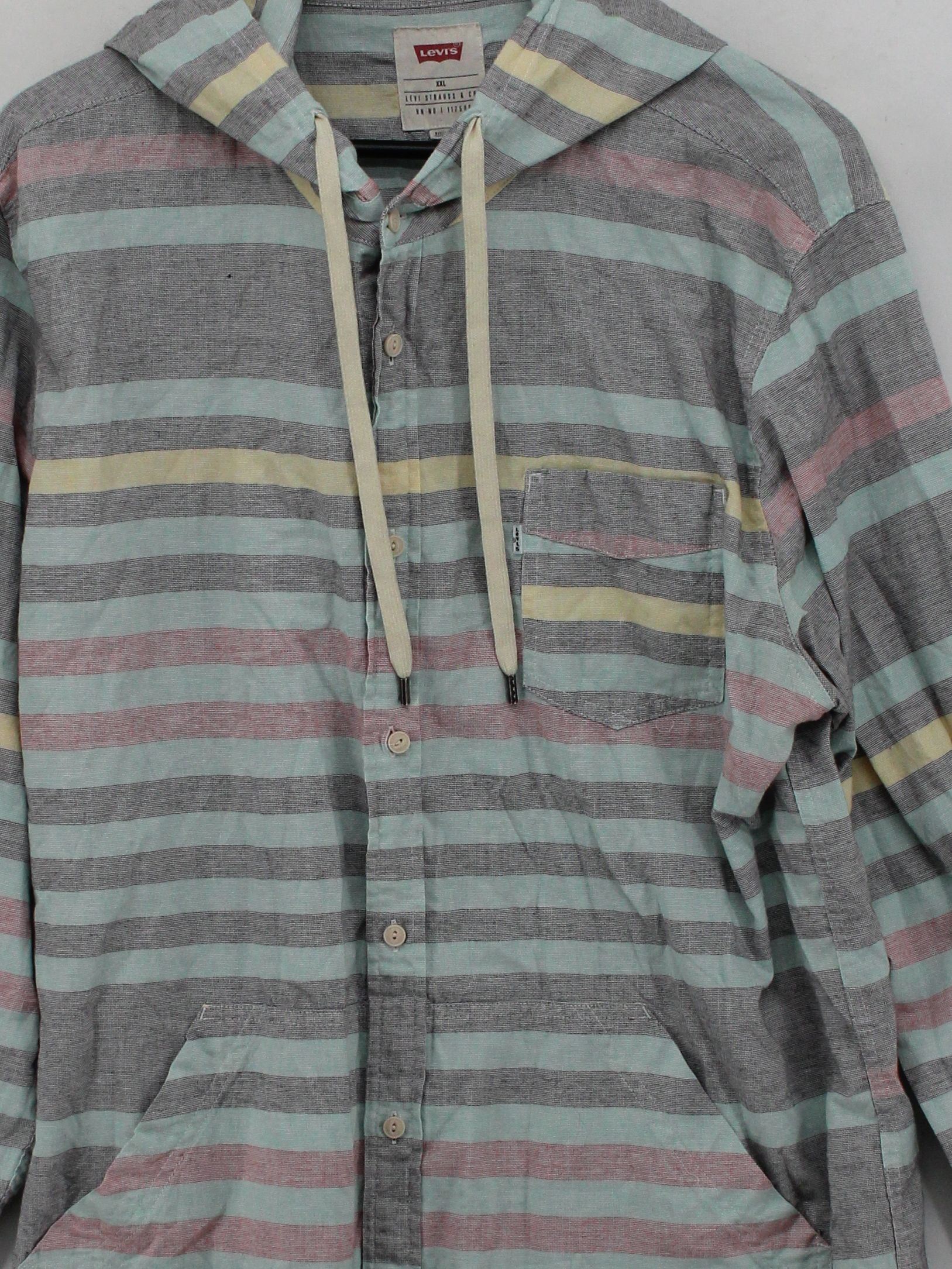 Levi’s Men's Shirt XXL Multi Striped Cotton with Polyester Basic - Image 3