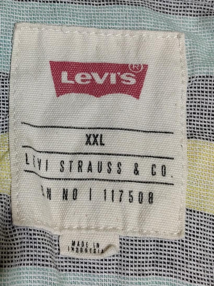 Levi’s Men's Shirt XXL Multi Striped Cotton with Polyester Basic - Image 5
