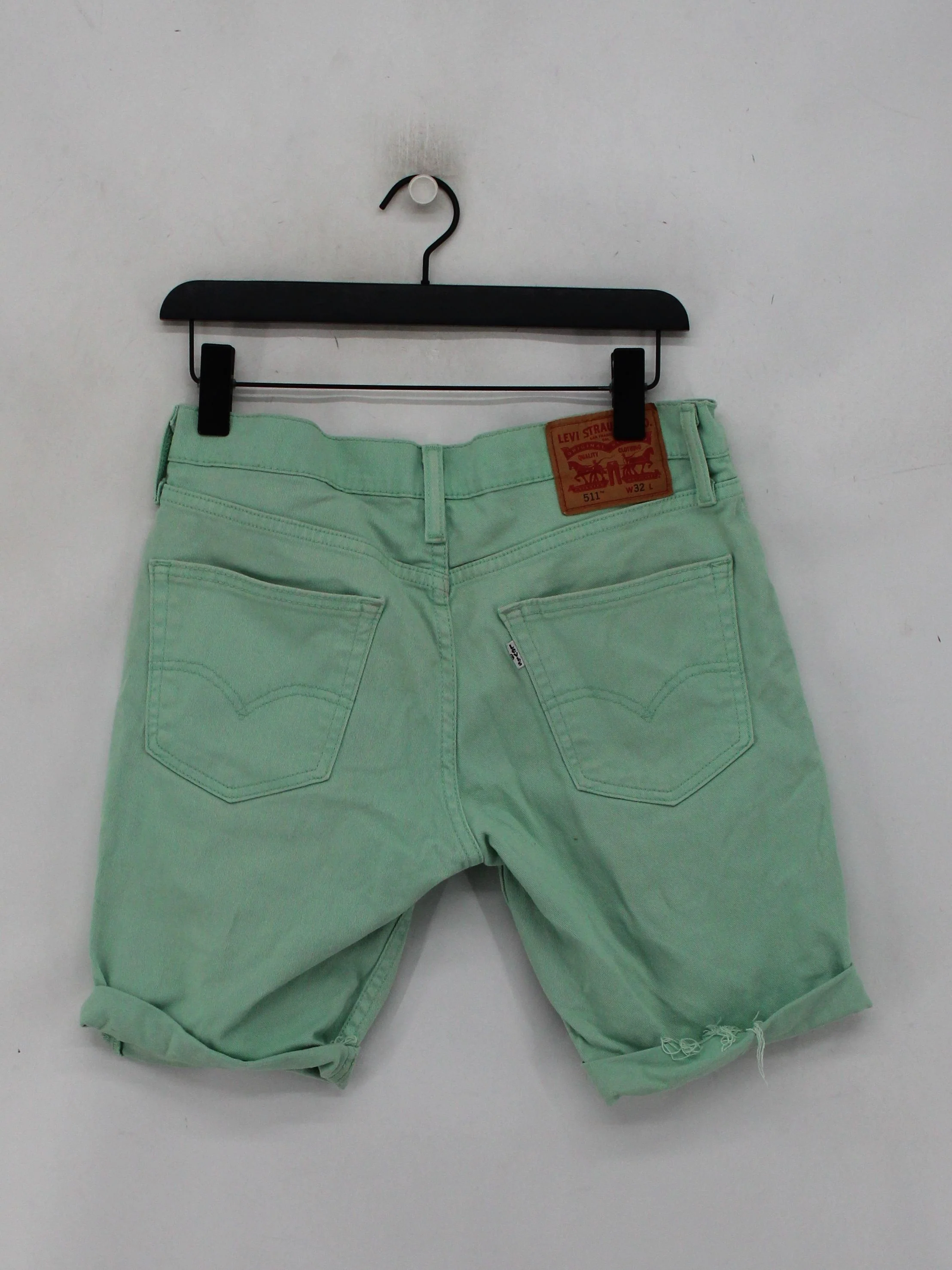 Levi’s Men's Shorts W 32 in; L 32 in Green Cotton with Elastane Chino - Image 2