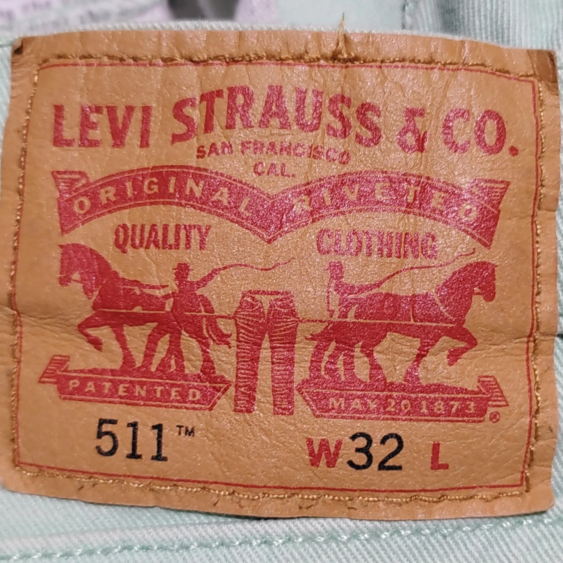 Levi’s Men's Shorts W 32 in; L 32 in Green Cotton with Elastane Chino - Image 6