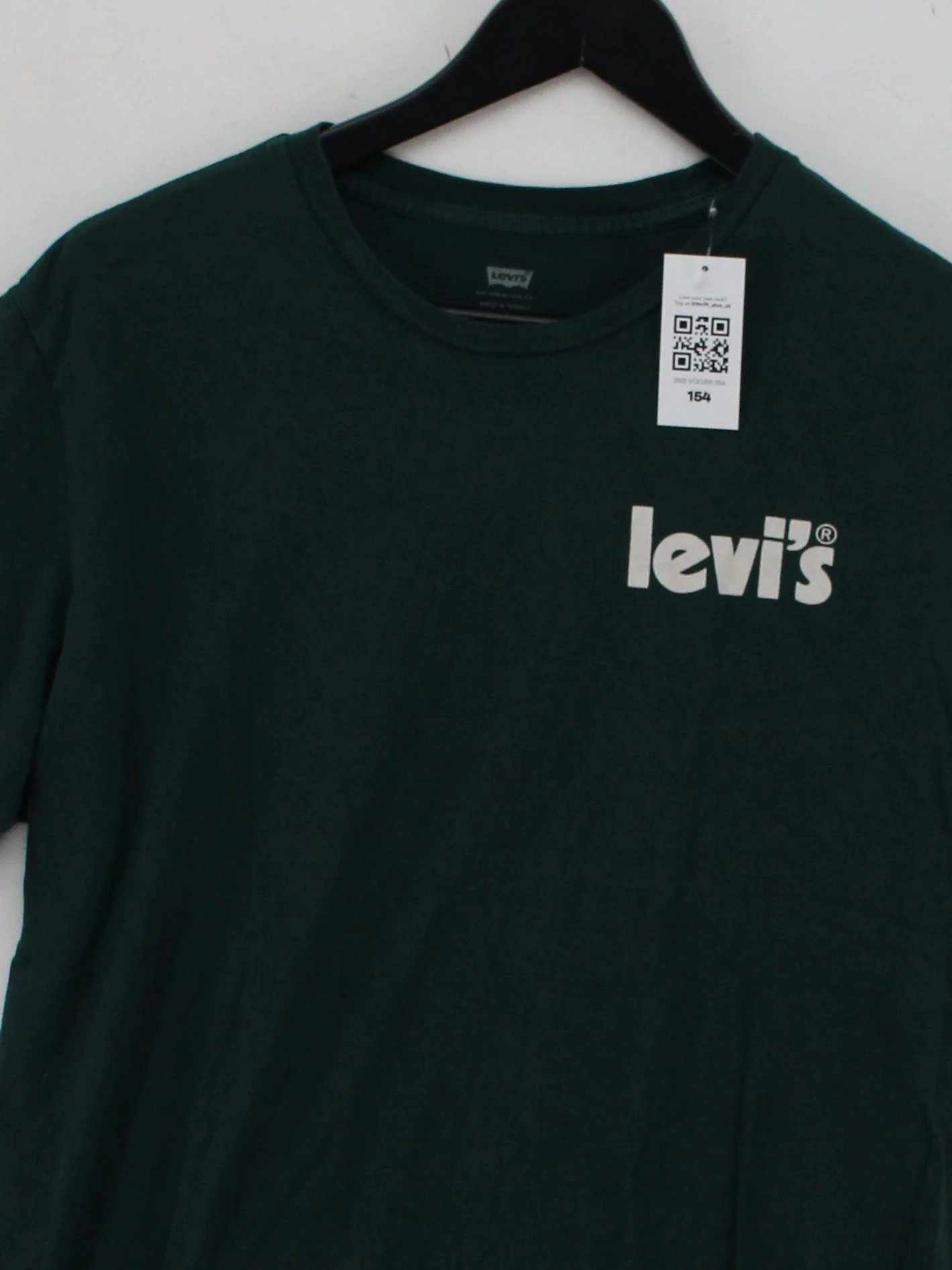 Levi’s Men's T-Shirt L Green Graphic 100% Cotton Basic - Image 3