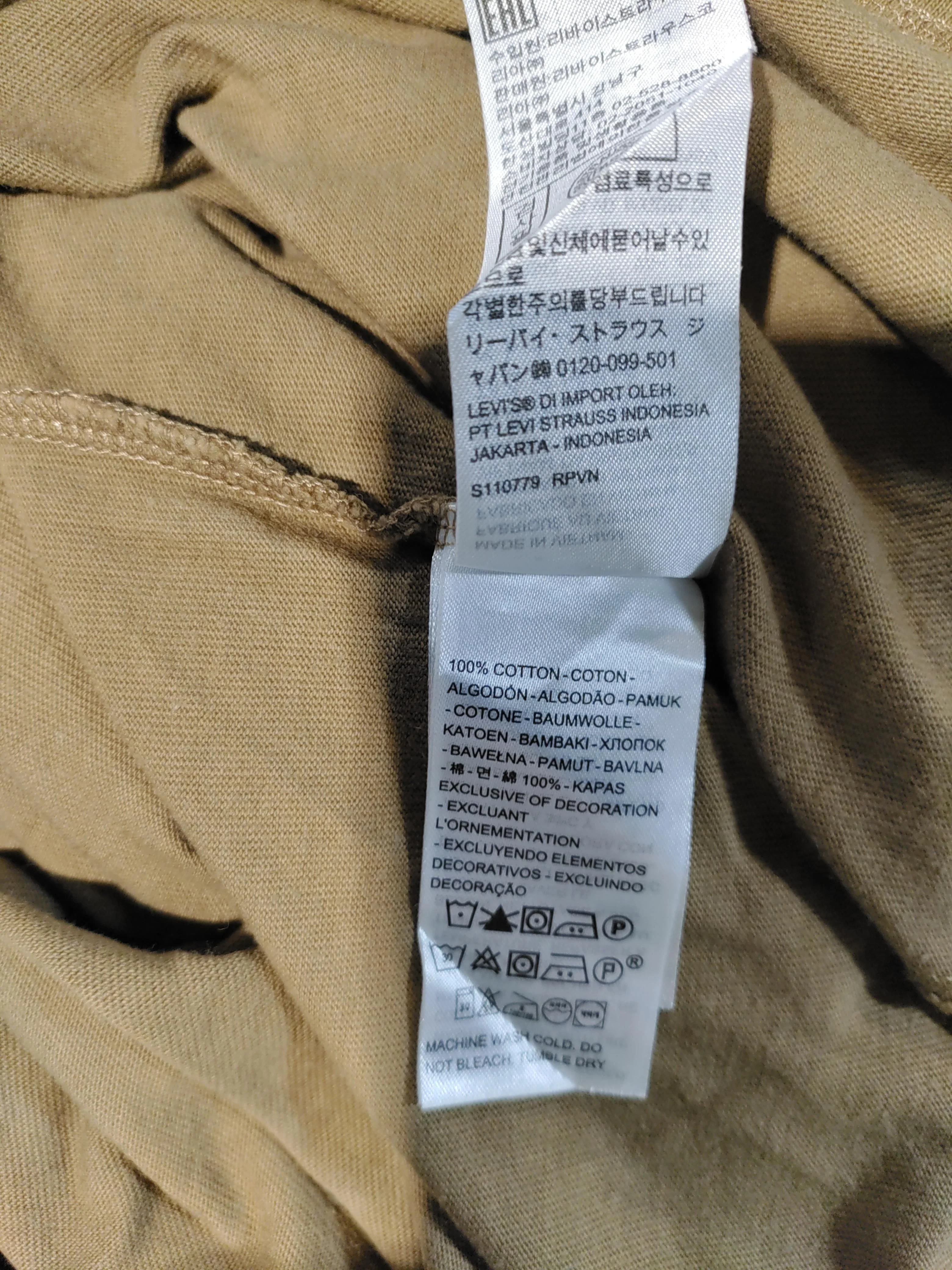 Levi’s Men's T-Shirt M Brown 100% Cotton Basic - Image 6