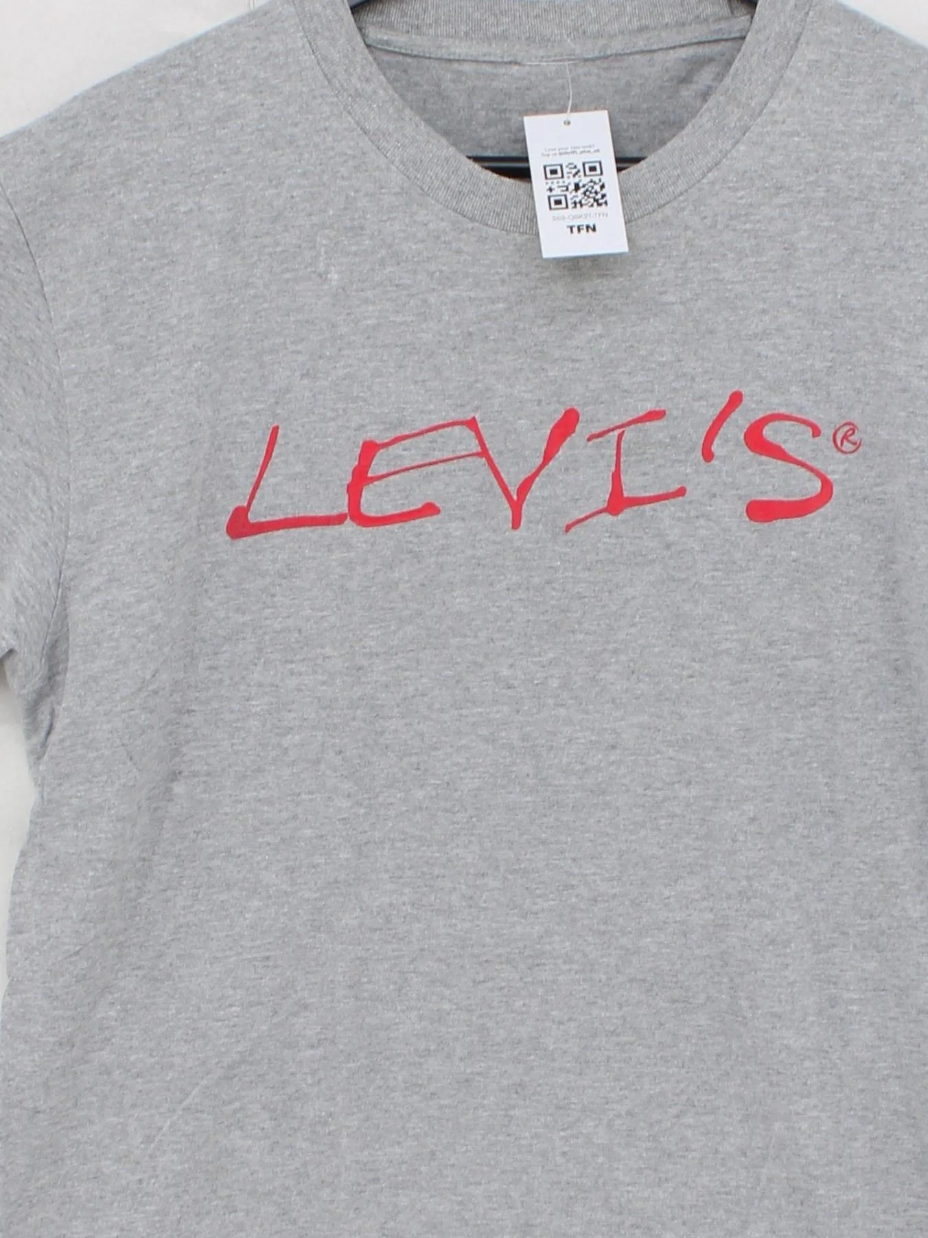 Levi’s Men's T-Shirt M Grey Graphic 100% Other Basic - Image 3