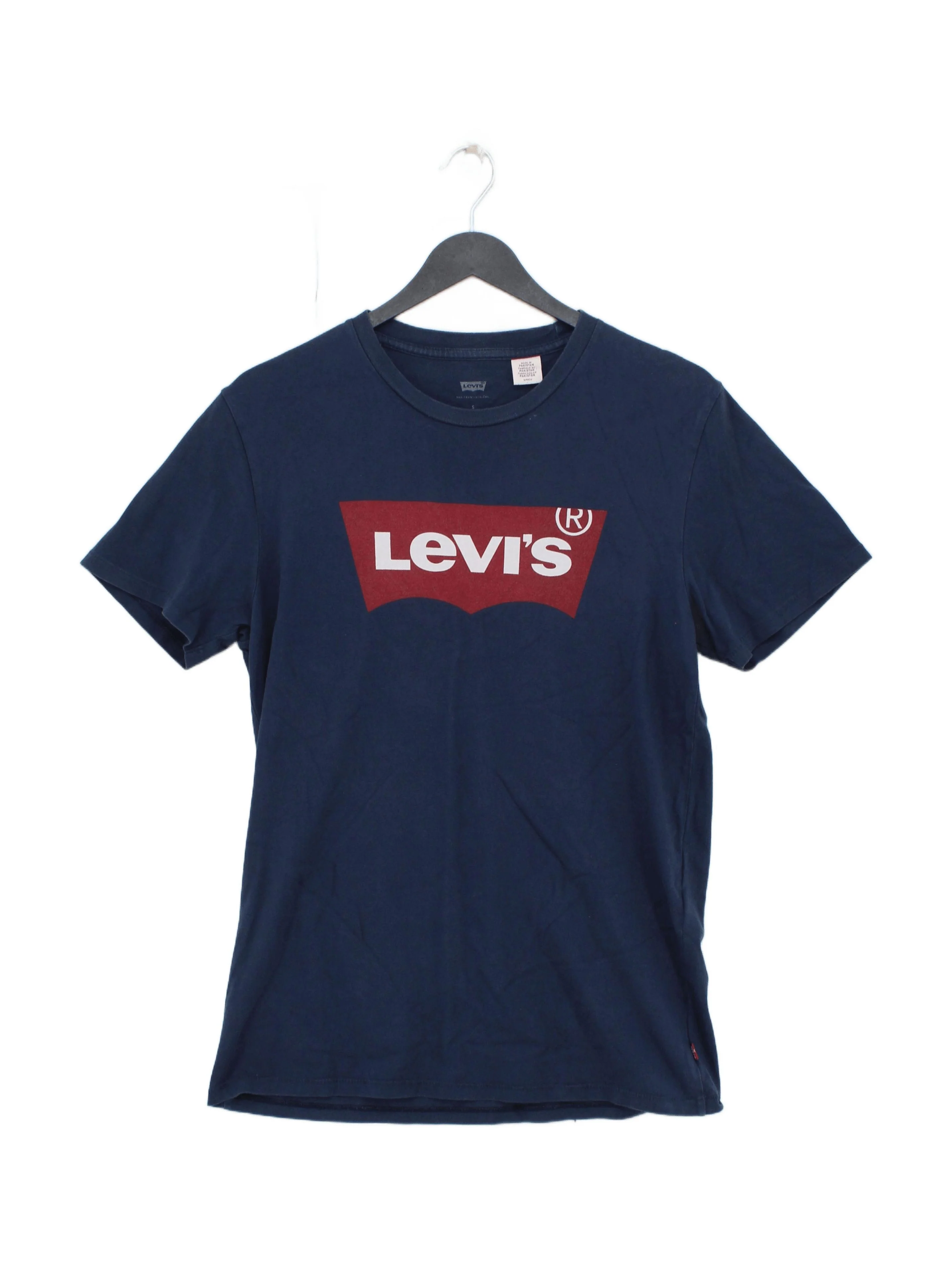Levi’s Men's T-Shirt S Blue Graphic 100% Cotton Basic