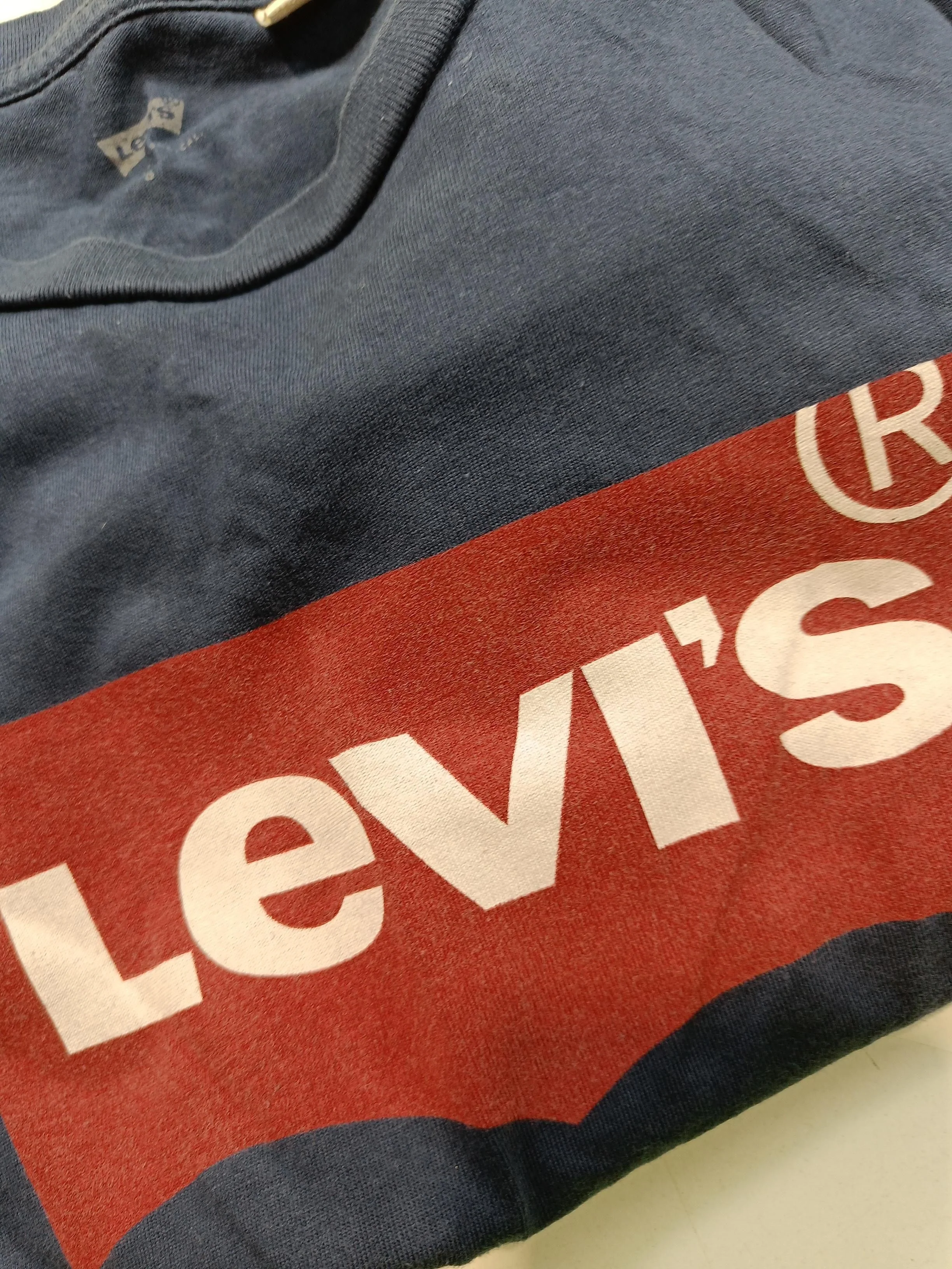 Levi’s Men's T-Shirt S Blue Graphic 100% Cotton Basic - Image 5