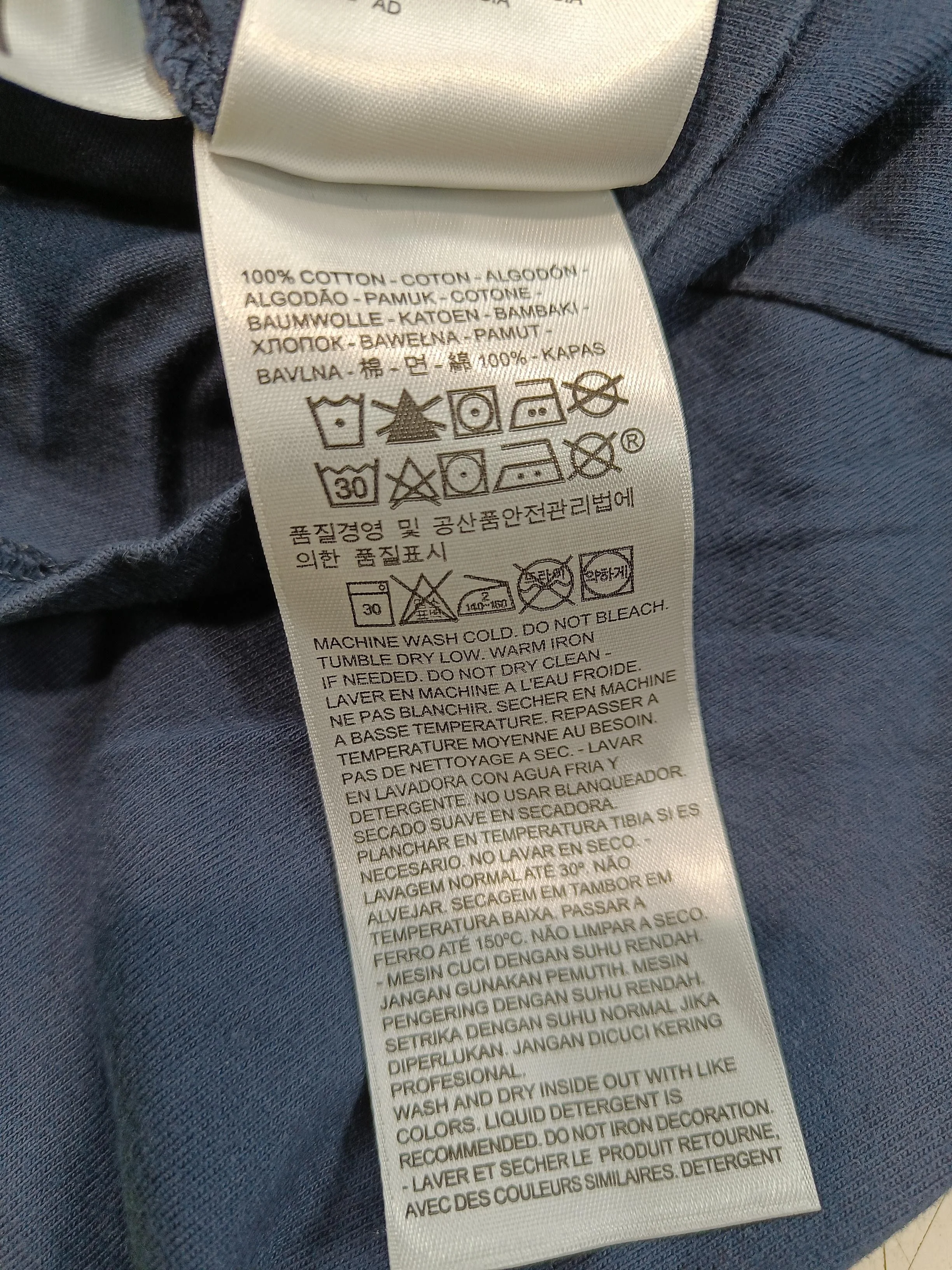 Levi’s Men's T-Shirt S Blue Graphic 100% Cotton Basic - Image 6