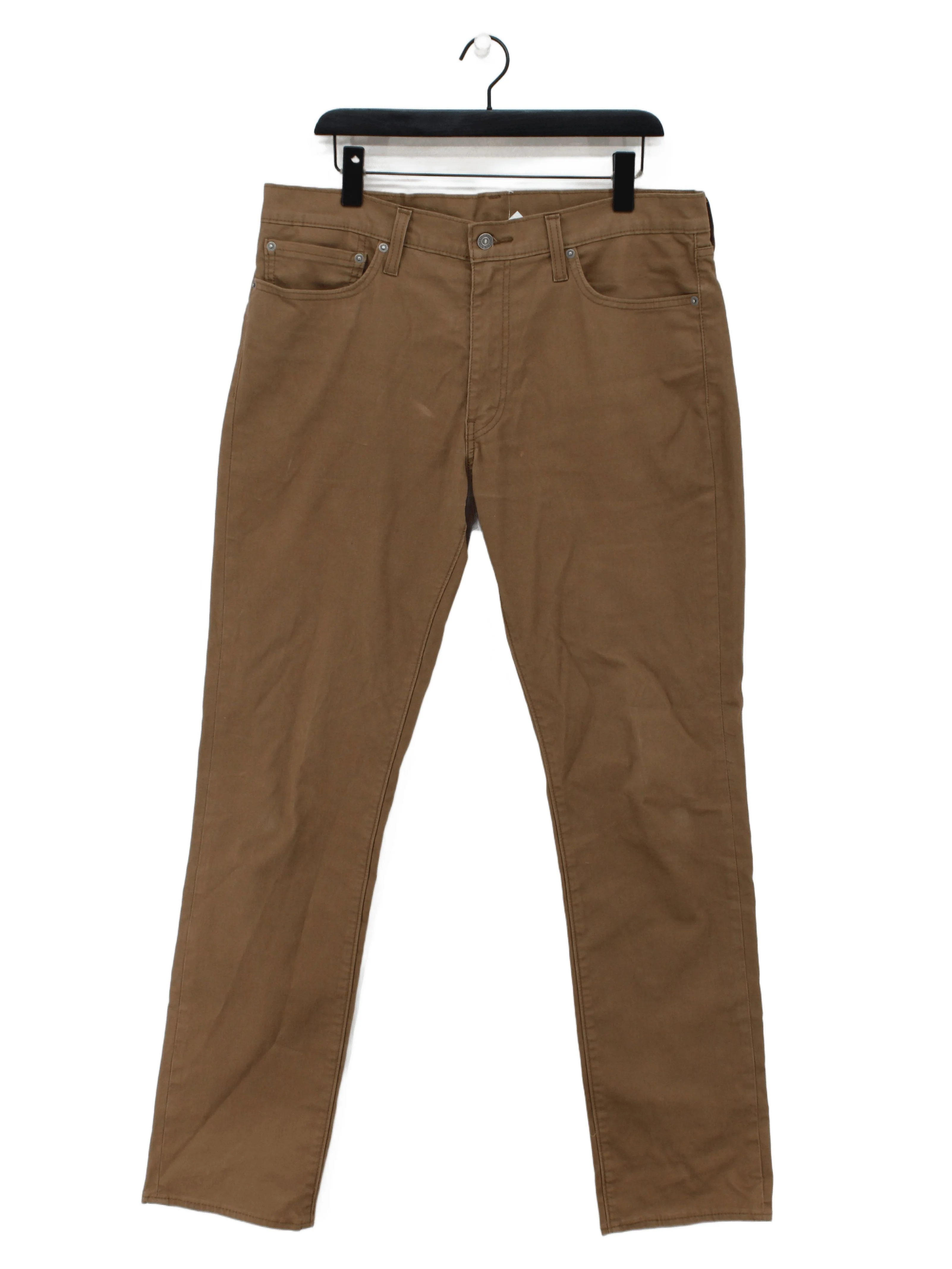 Levi’s Men's Trousers L Tan Cotton with Elastane Straight Chino