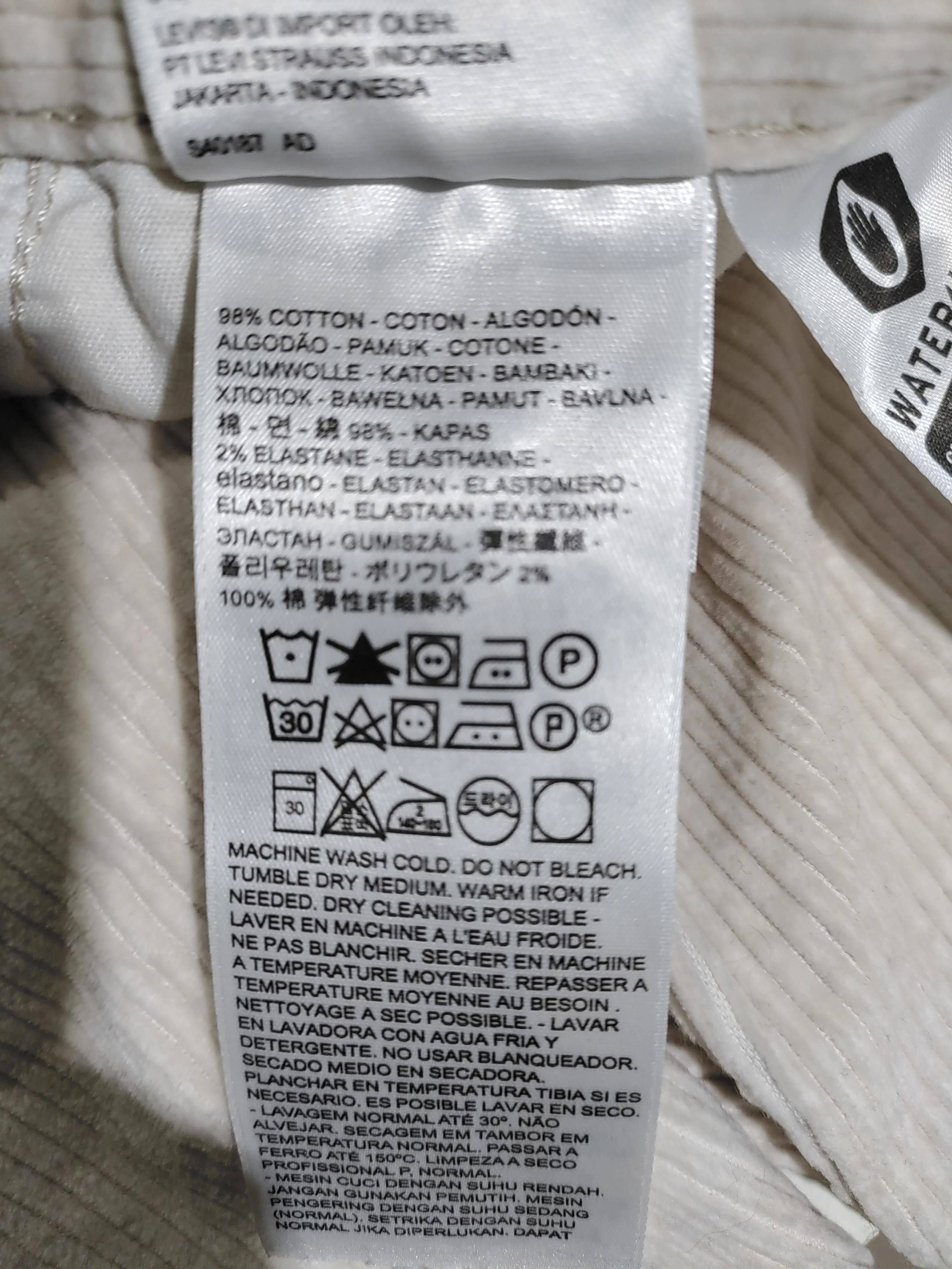 Levi’s Men's Trousers W 29 in Cream Cotton with Elastane Straight Chino - Image 6