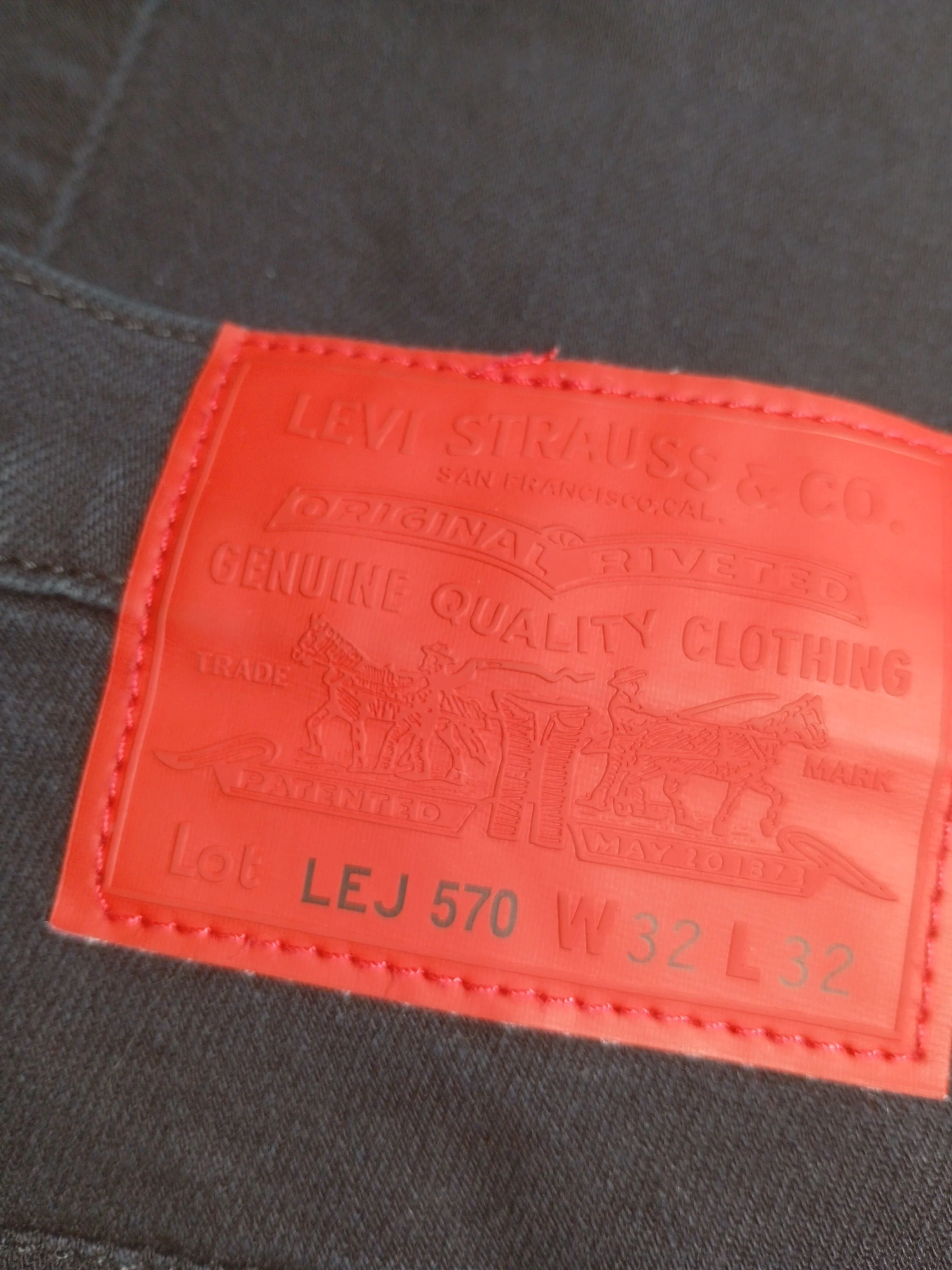 Levi’s Men's Trousers W 32 in; L 32 in Black Cotton with Elastane Tapered Chino - Image 6