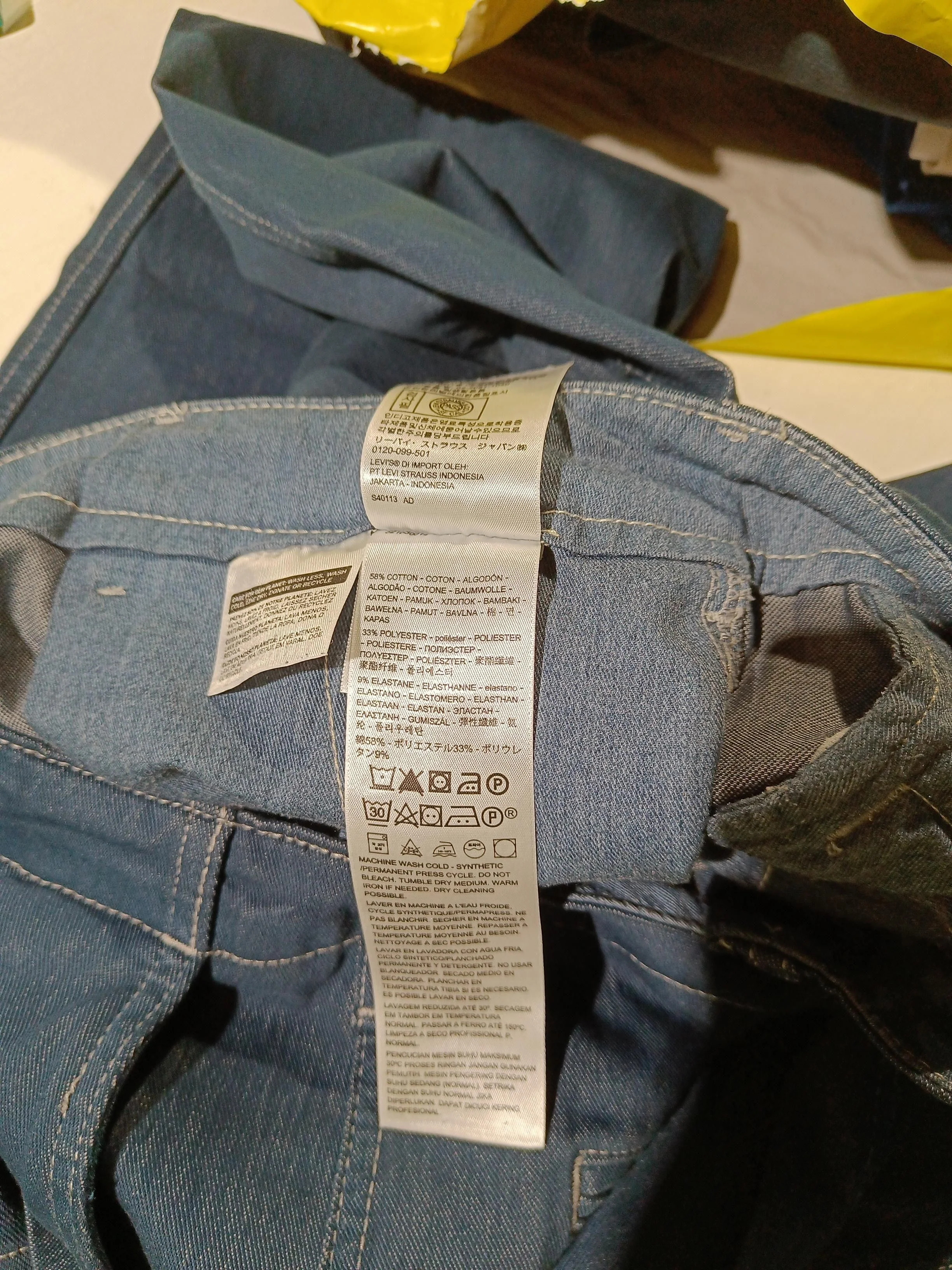 Levi’s Men's Trousers W 33 in; L 30 in Blue Cotton with Elastane Straight Chino - Image 6